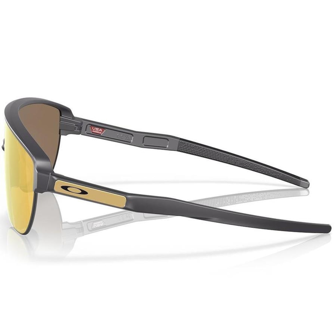 Óculos de Sol Unissex Oakley Corridor Matte Carbon 24K Iridium - Foto 4