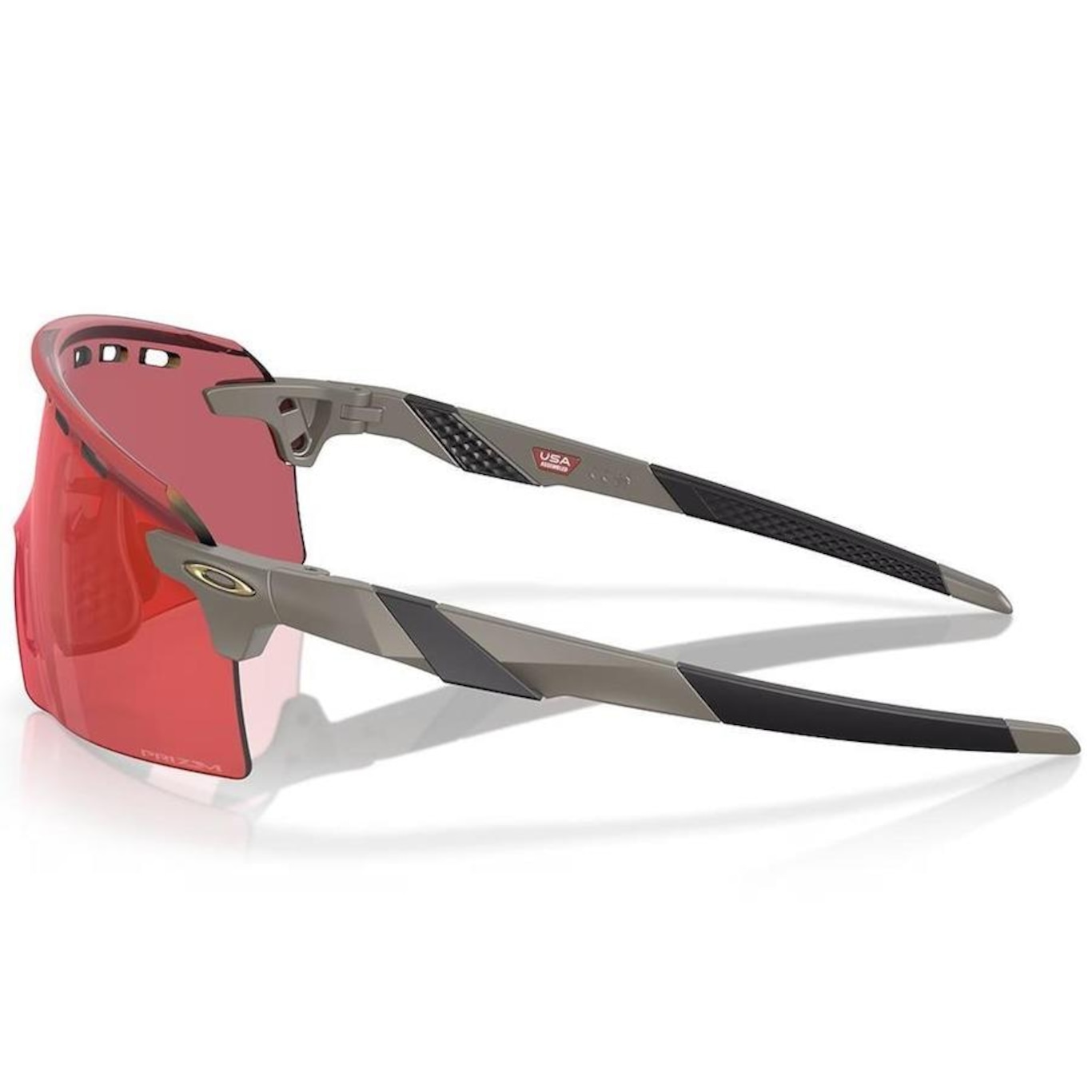 Óculos de Sol Unissex Oakley Encoder Matte Onyx Prizm Trail Torch - Foto 2