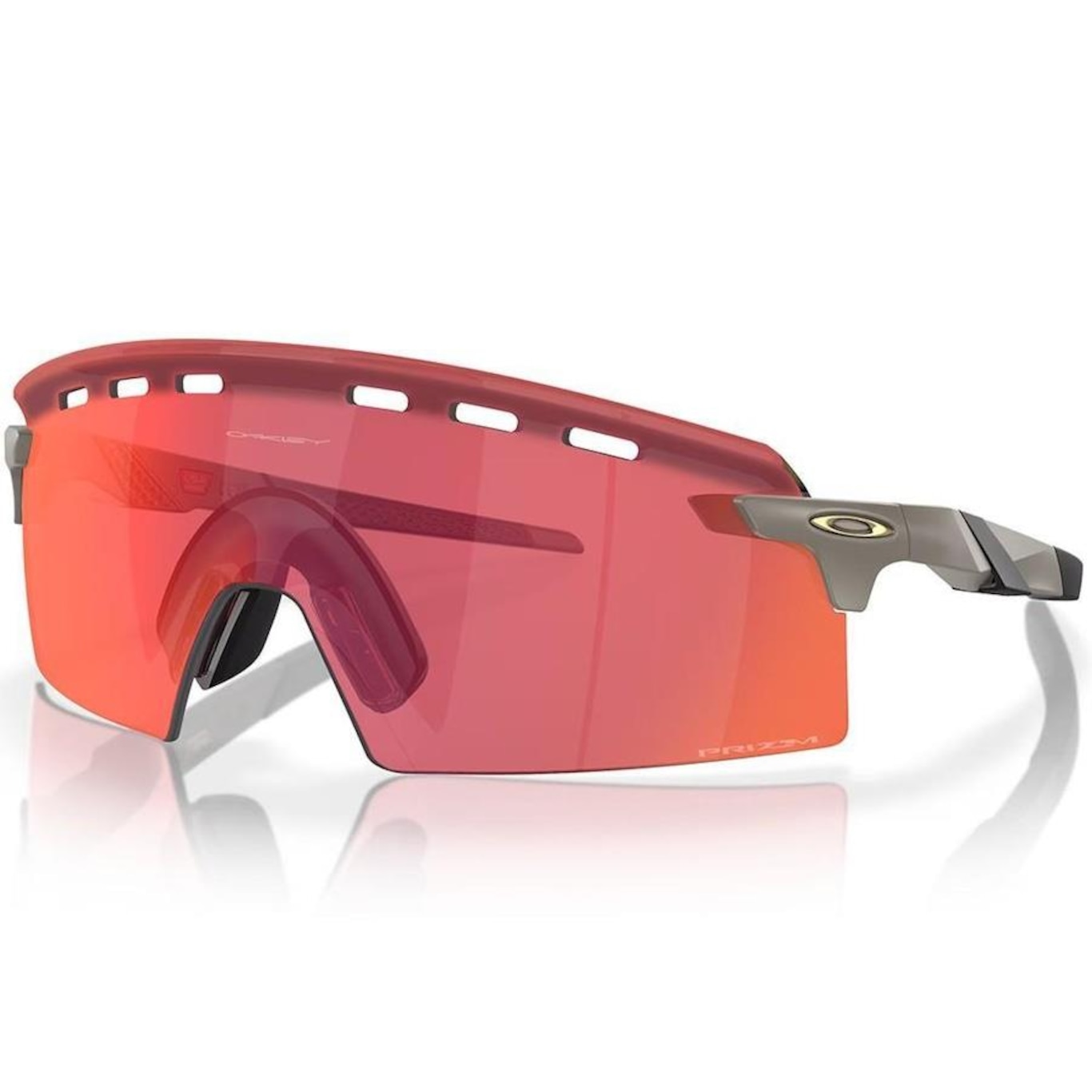 Óculos de Sol Unissex Oakley Encoder Matte Onyx Prizm Trail Torch - Foto 4