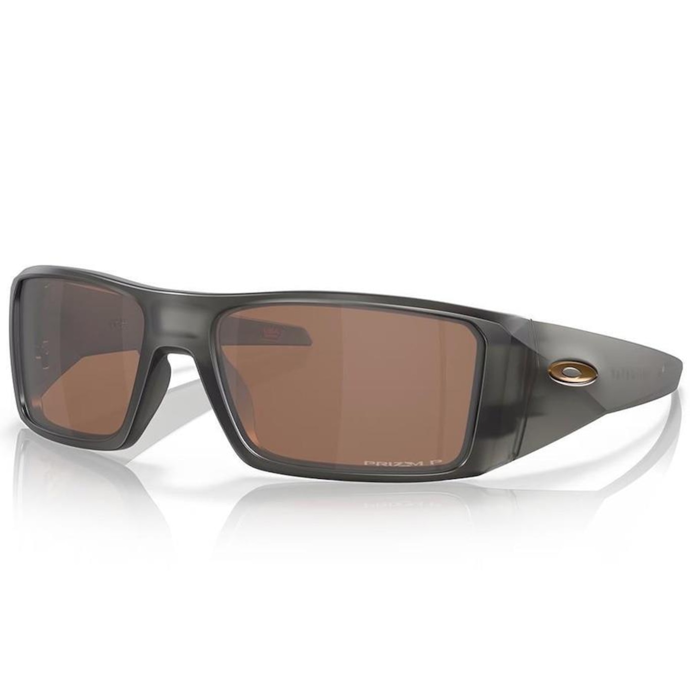 Óculos de Sol Oakley Unissex Heliostat Matte Grey Smoke - Foto 1