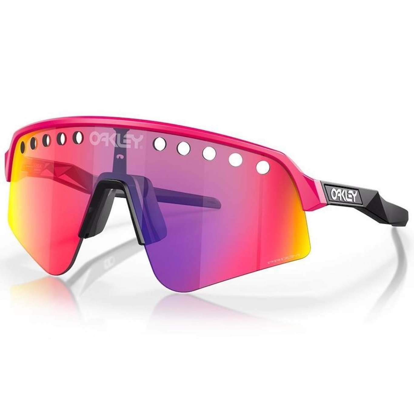 Óculos de Sol Oakley Unissex Sutro Lite Sweep Pink Prizm Road - Foto 1