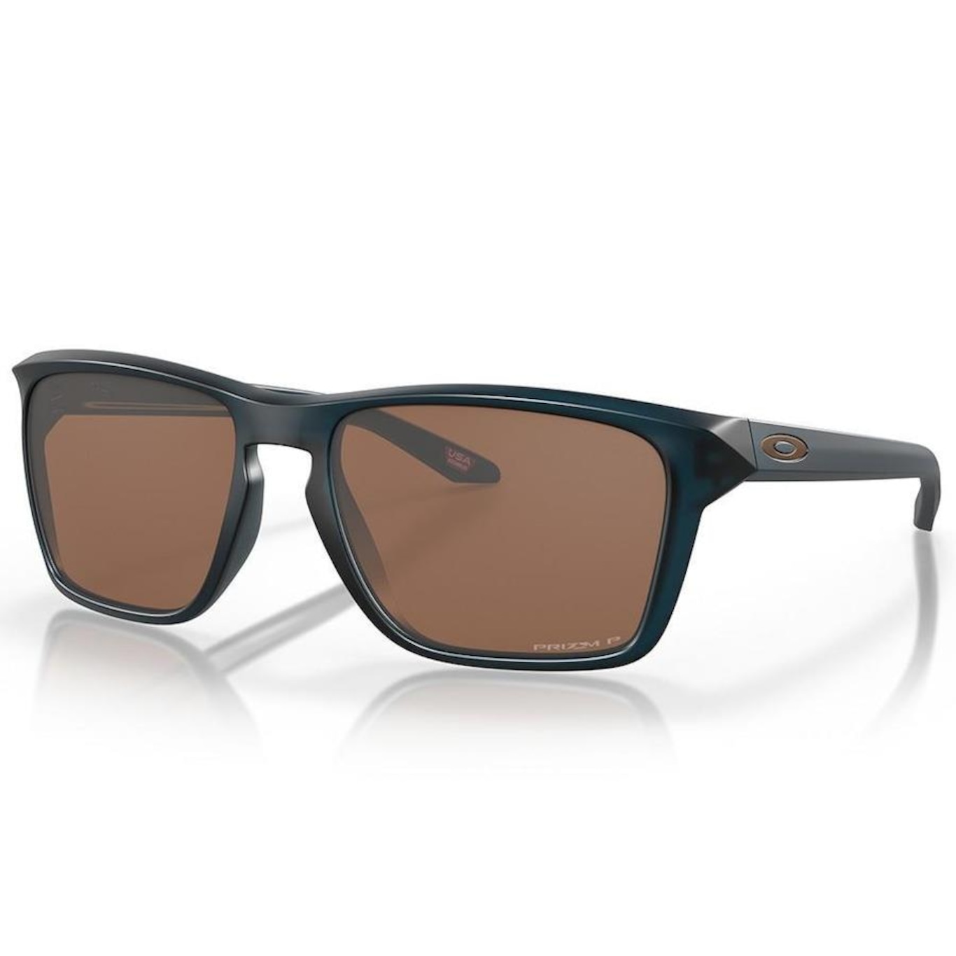 Óculos de Sol Unissex Oakley Sylas Matte Trans Poseidon 3560 - Foto 1