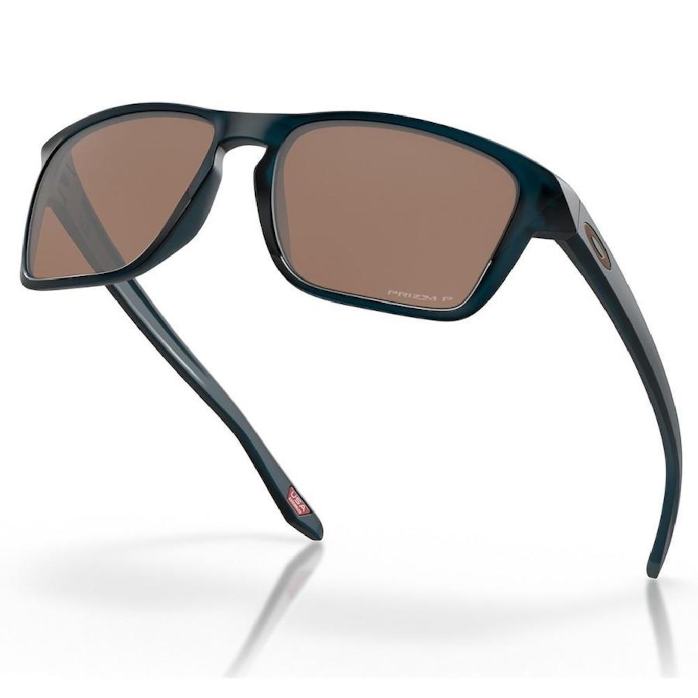 Óculos de Sol Unissex Oakley Sylas Matte Trans Poseidon 3560 - Foto 3