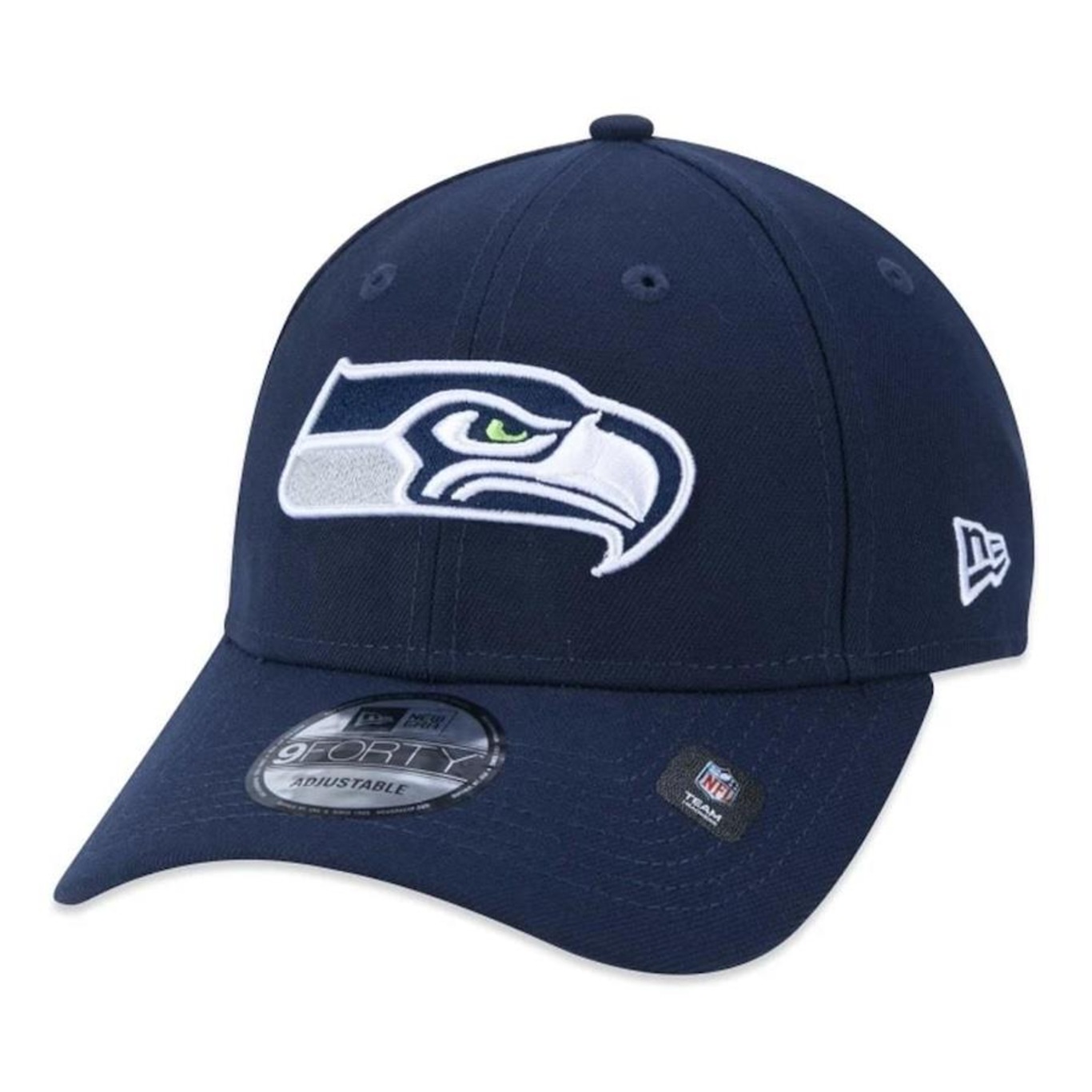 Boné Aba Curva New Era Seattle Seahawks 940 Classic - Strapback - Adulto - Foto 4