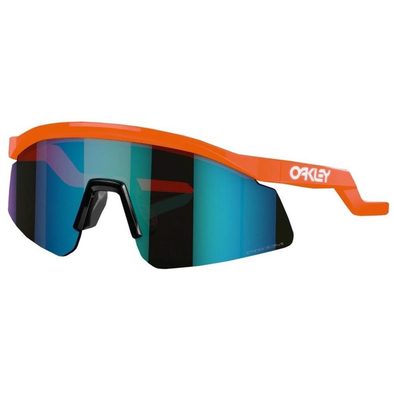 Óculos de Sol Oakley Unissex Hydra Neon Orange Prizm Sapphire - Foto 1