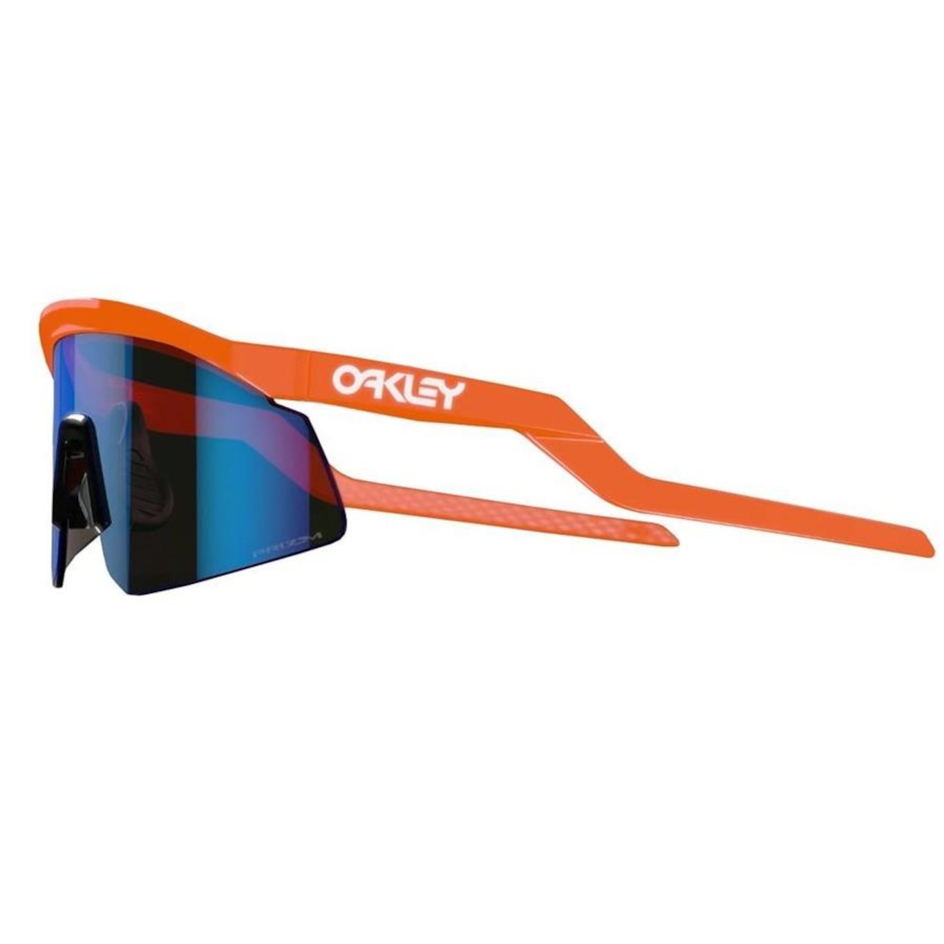 Óculos de Sol Oakley Unissex Hydra Neon Orange Prizm Sapphire - Foto 3