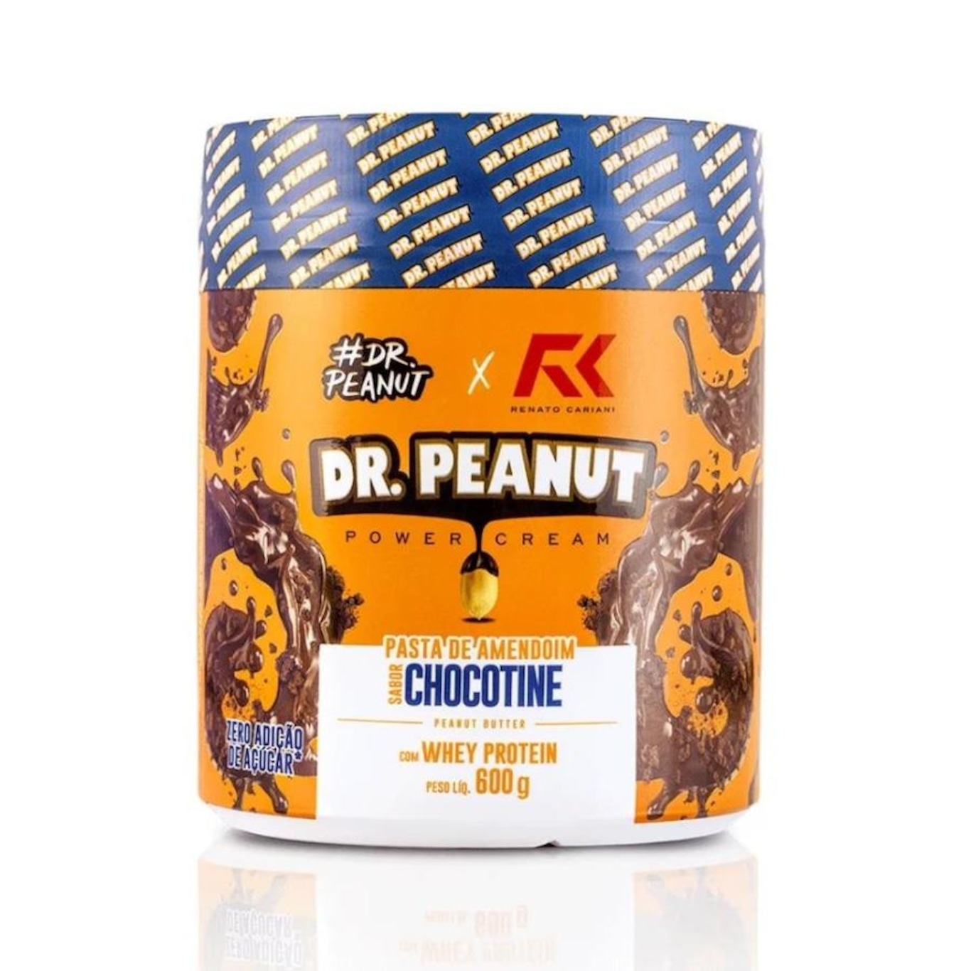 Pasta de Amendoim com Whey Protein Dr. Peanut - Chocotine - 600g - Foto 1