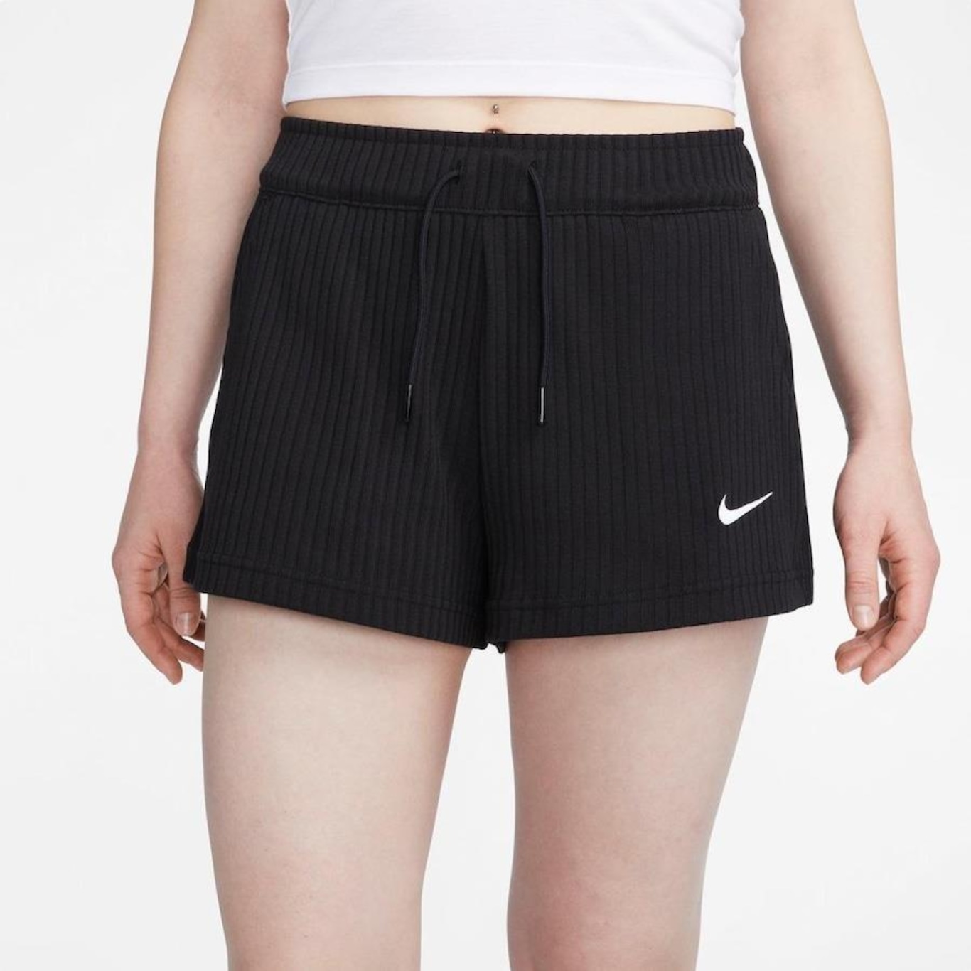 Shorts Nike Sportswear Rib Jersey - Feminino - Foto 2