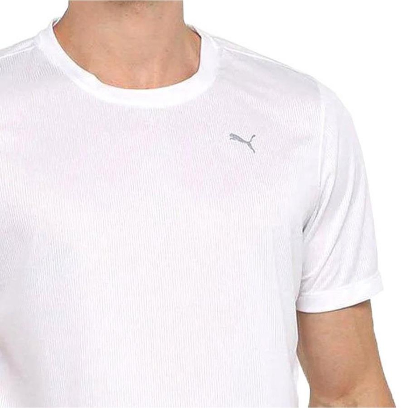 Camiseta Puma Performance Tee Branca - Masculina - Foto 4