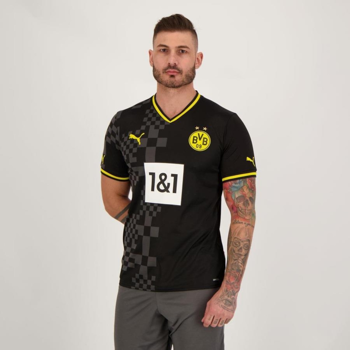 Camisa Borussia Dortmund Away 2023 com Patrocínio Reus 11 Puma - Masculina - Foto 5