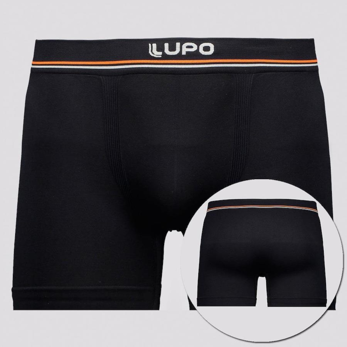 Kit Cueca Boxer Lupo Microfibra Seamless Sortidas - 3 unidades - Masculina - Foto 2