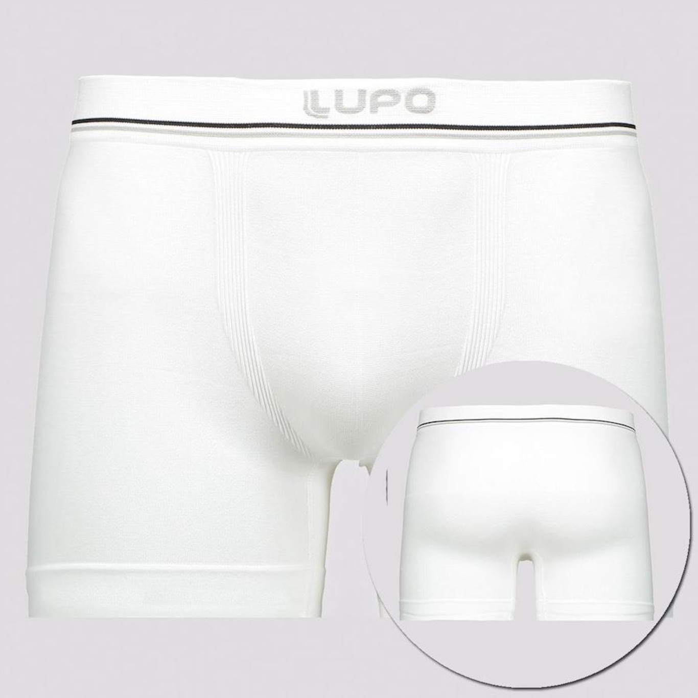 Kit Cueca Boxer Lupo Microfibra Seamless Sortidas - 3 unidades - Masculina - Foto 4