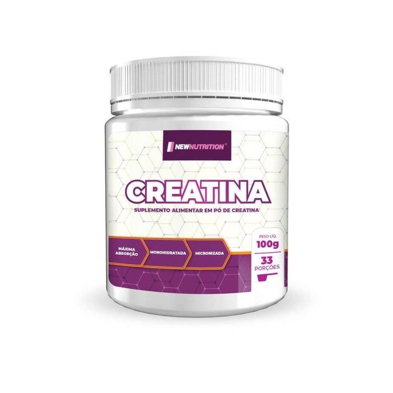 Creatina Monohidratada New Nutrition - 100g - Foto 1