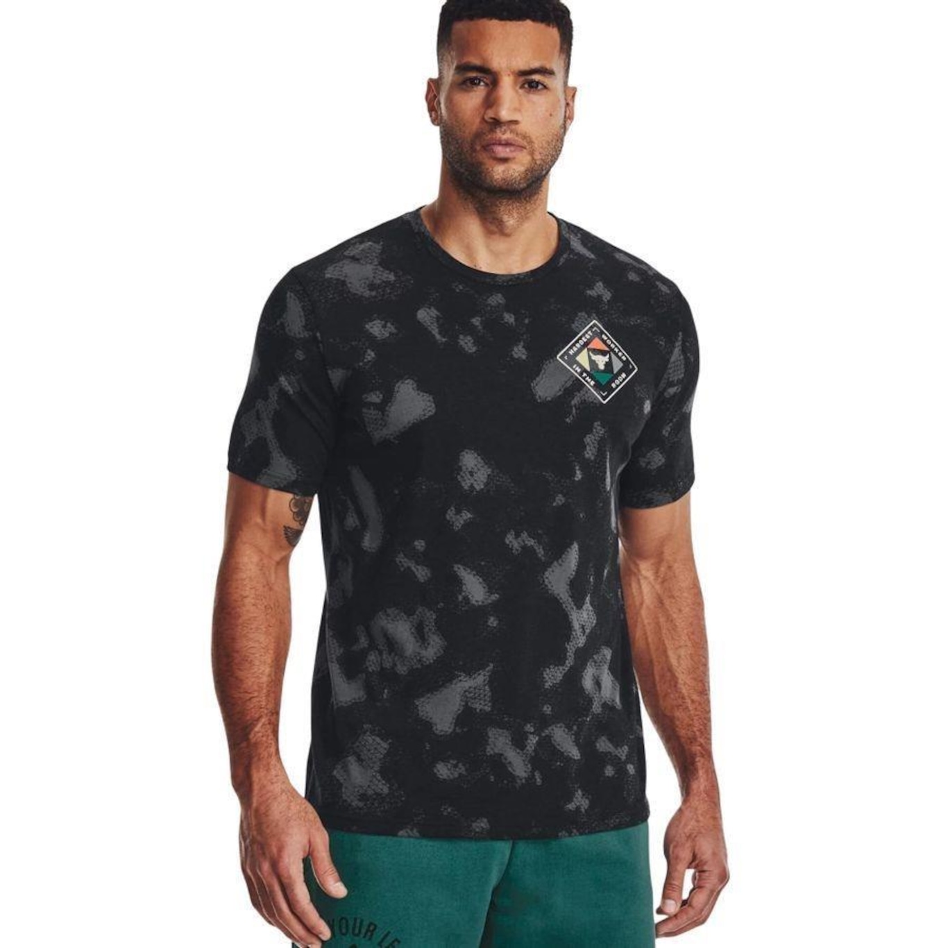 Camiseta Under Armour Project Rock Hwir - Masculina - Foto 1