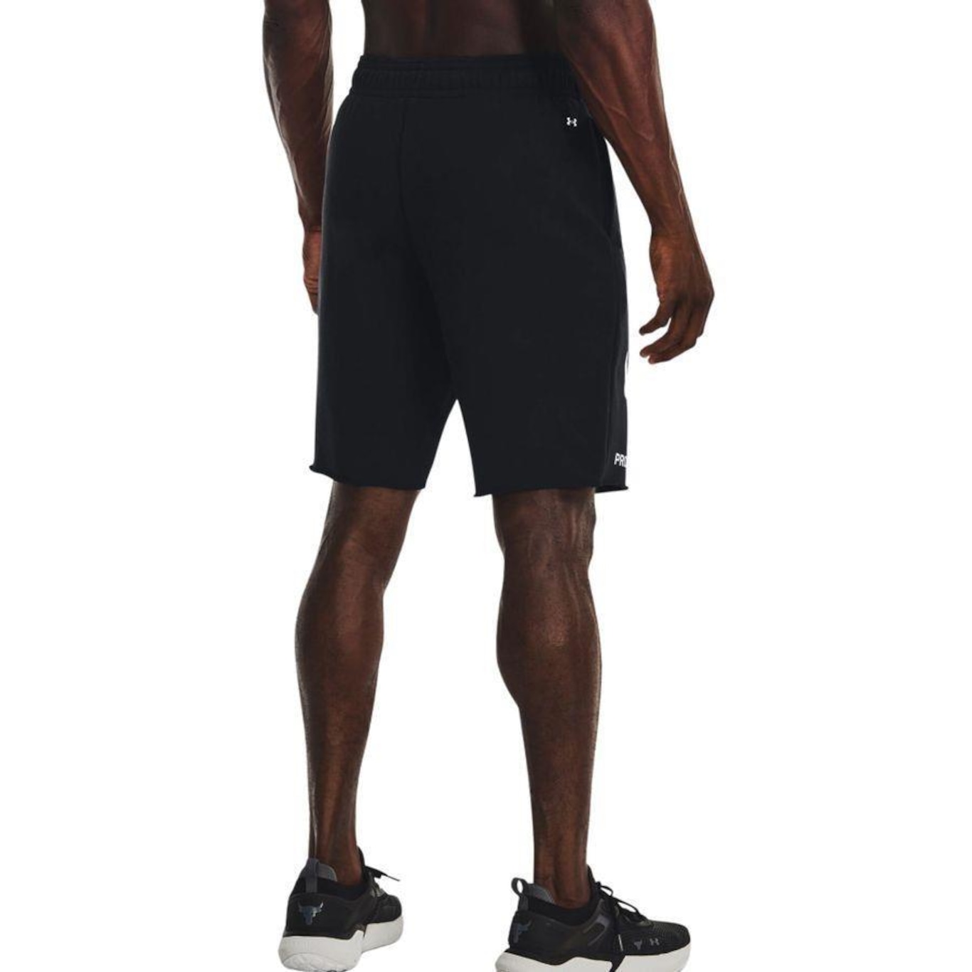 Bermuda Under Armour Project Rock Terry Brahma Bull - Masculina - Preta - Under Armour - Foto 4