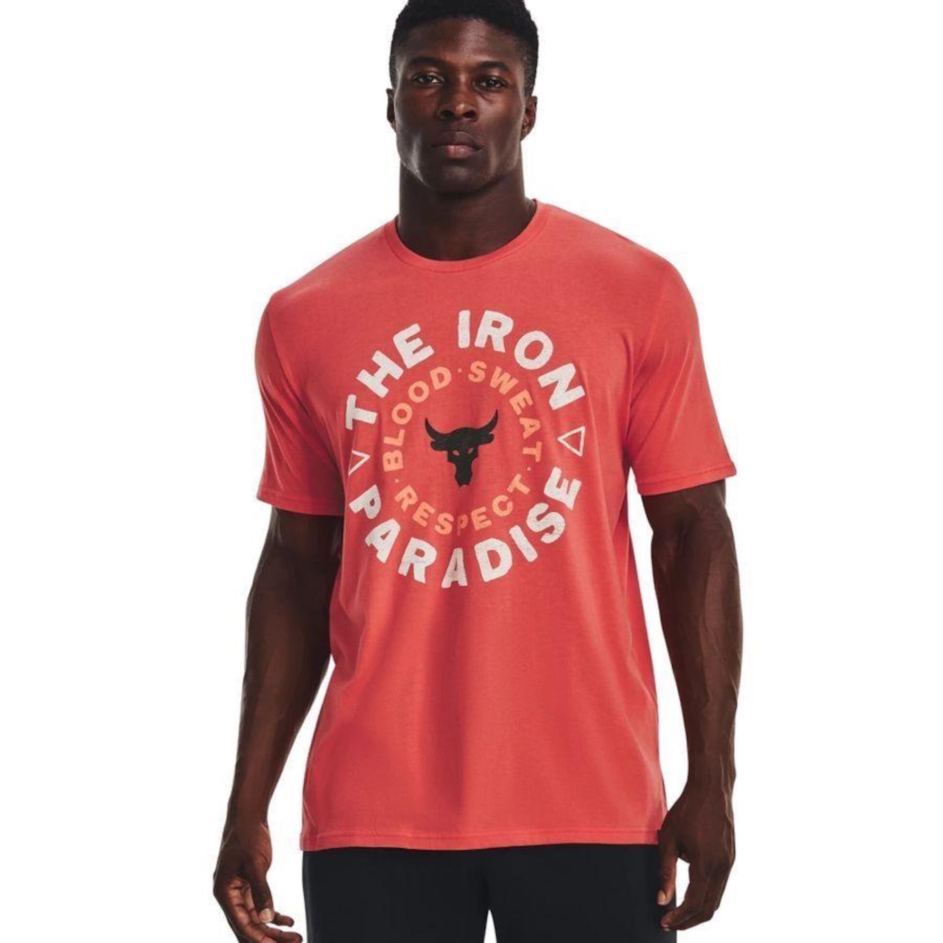 Camiseta Under Armour Project Rock Iron Circle - Masculina - Foto 1