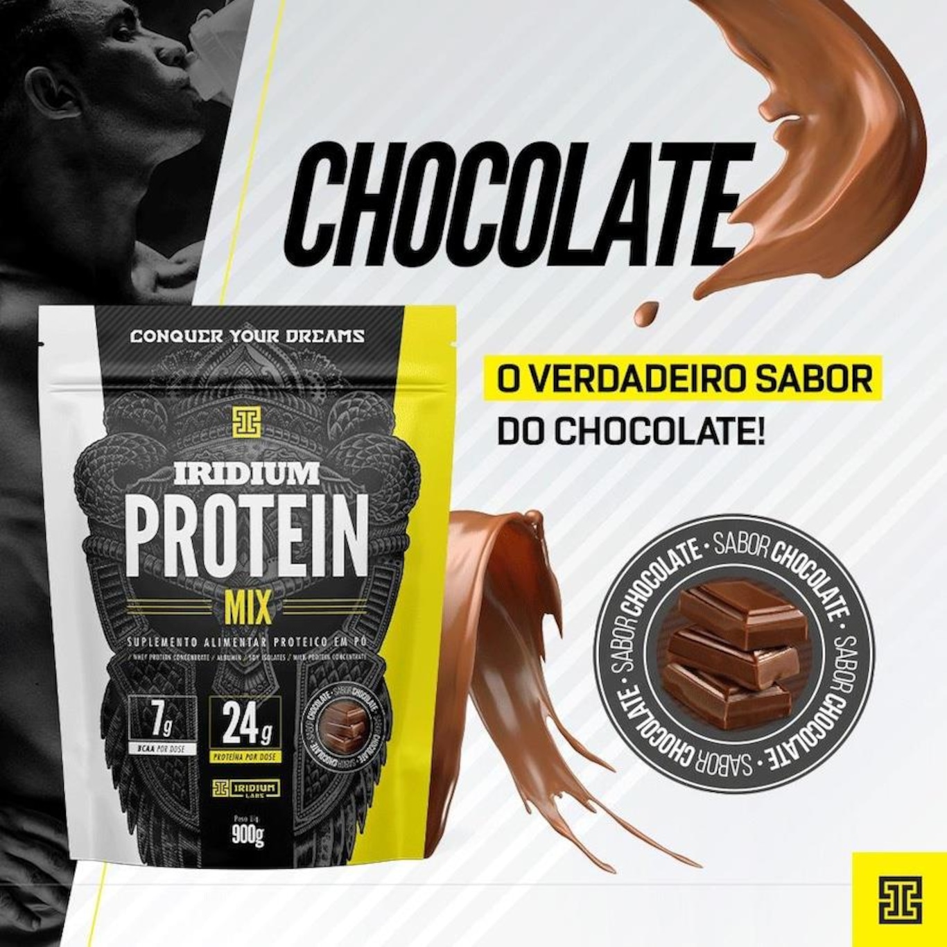 Kit Whey Protein Mix Nutrata - 900g - 2 unidades + Coqueteleira - Foto 3