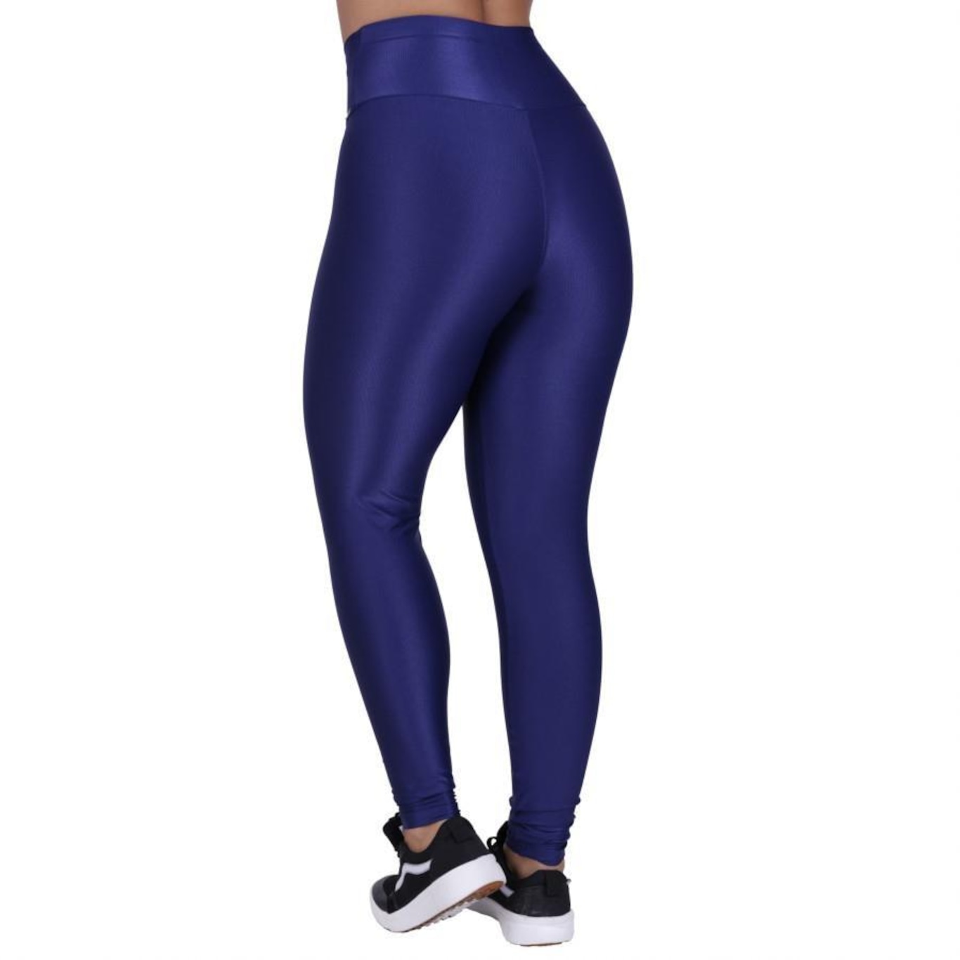 Calça Legging Orbis Fitness Detalhe Detalhe Cadarço Cós Poliamida Brilho Acetinado - Feminina - Foto 2