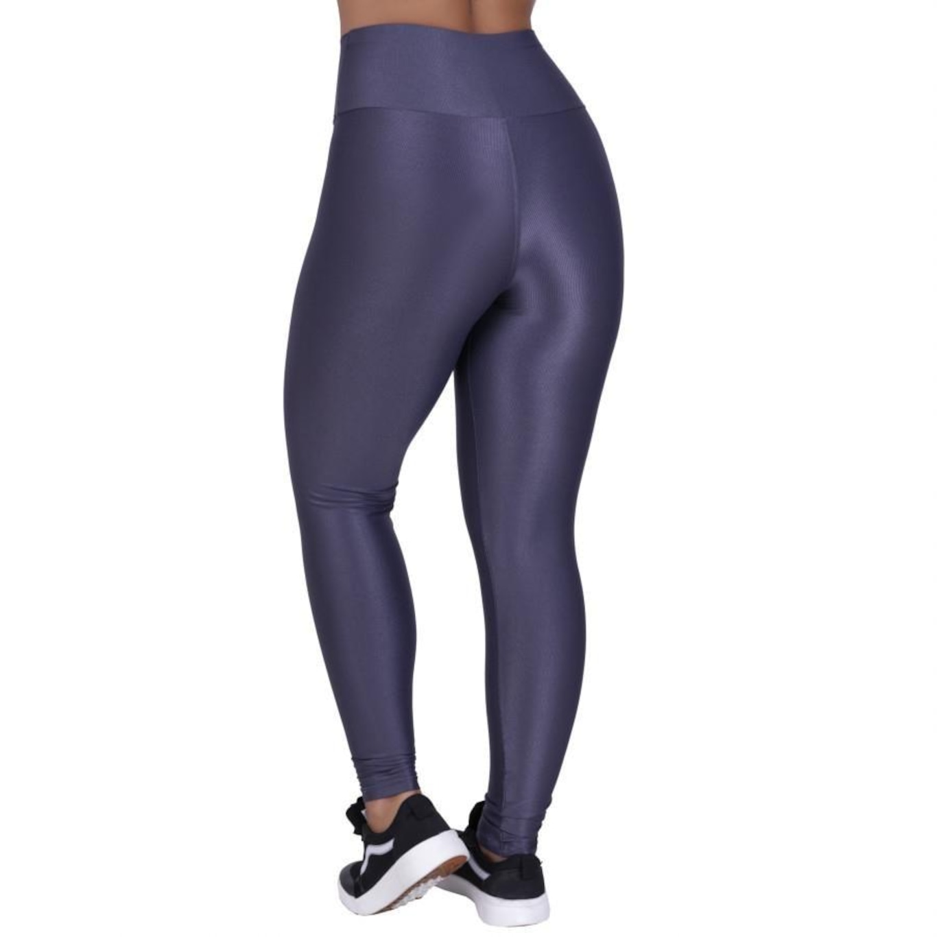 Calça Legging Orbis Fitness Detalhe Detalhe Cadarço Cós Poliamida Brilho Acetinado - Feminina - Foto 3