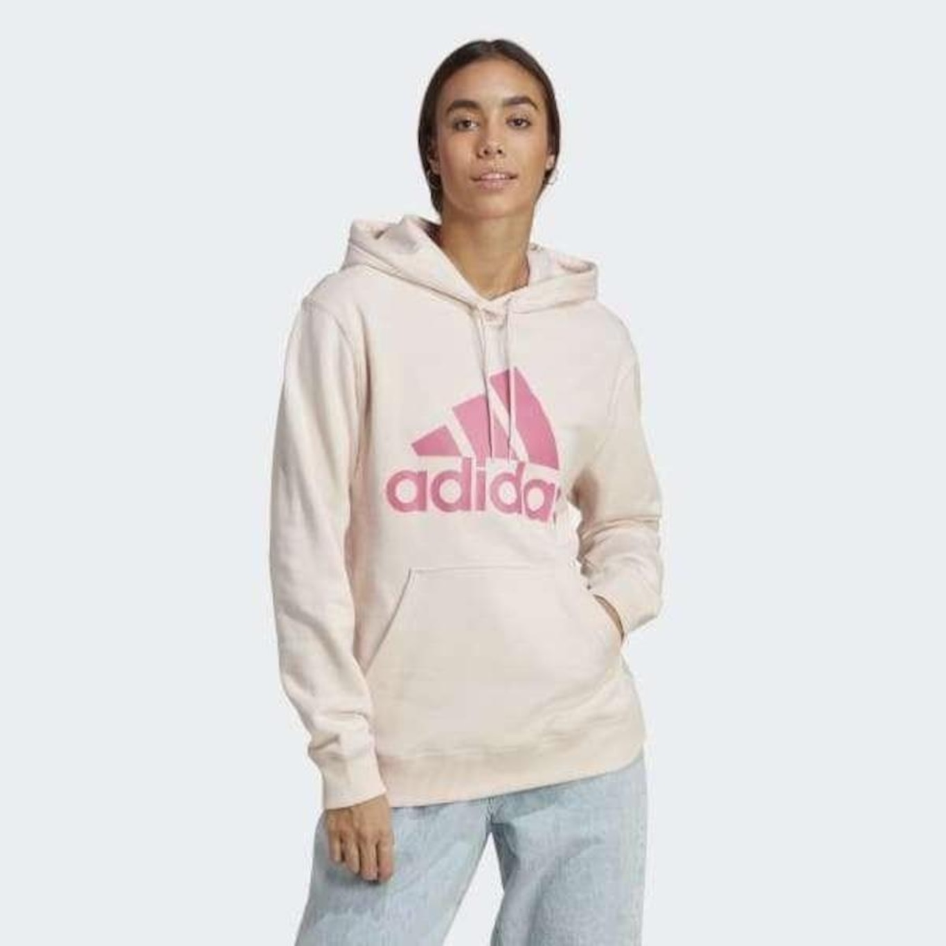 Blusão de Moletom com Capuz adidas Logo - Feminino - Foto 1