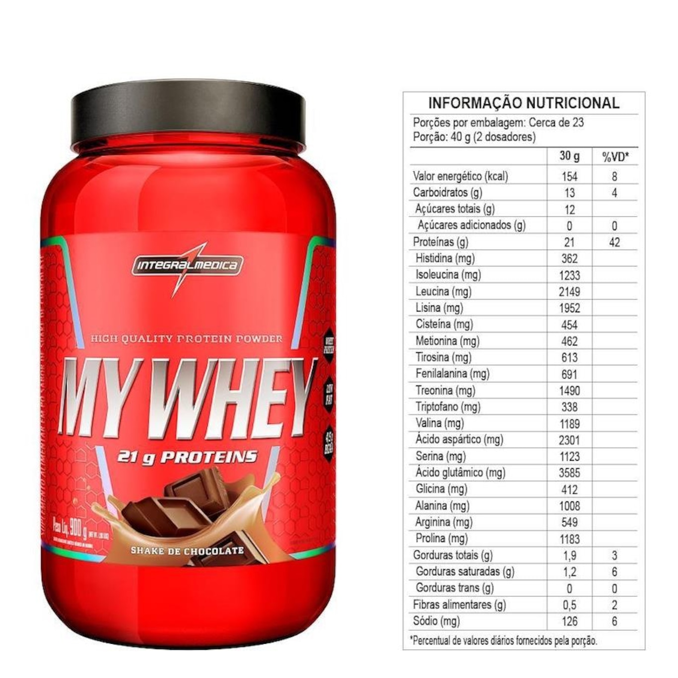 My Whey Pó Integralmedica - 900g - Foto 2