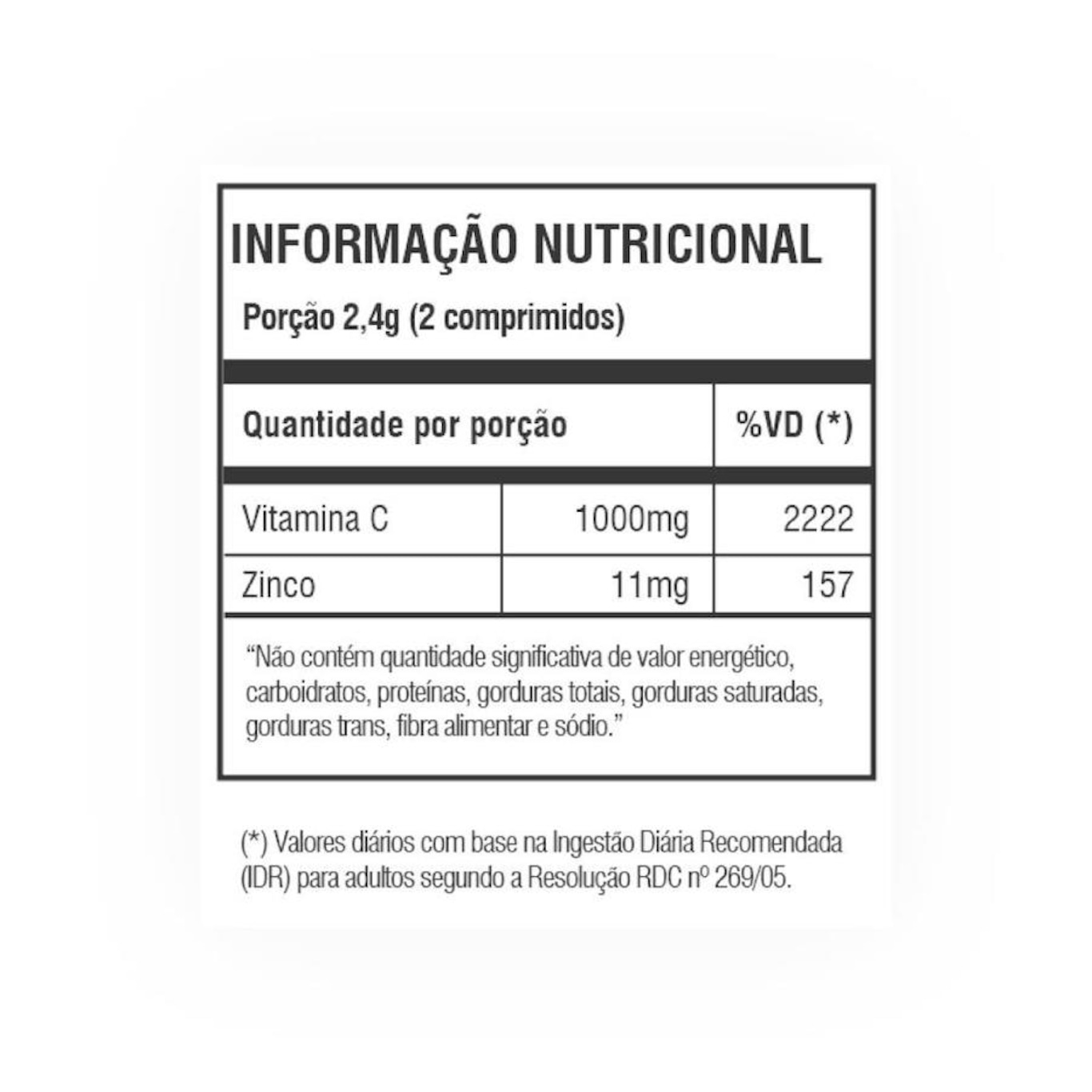 Kit Iridium Elements Vitamina C 1000mg + Zinco - 60 cápsulas - 2 unidades - Foto 3