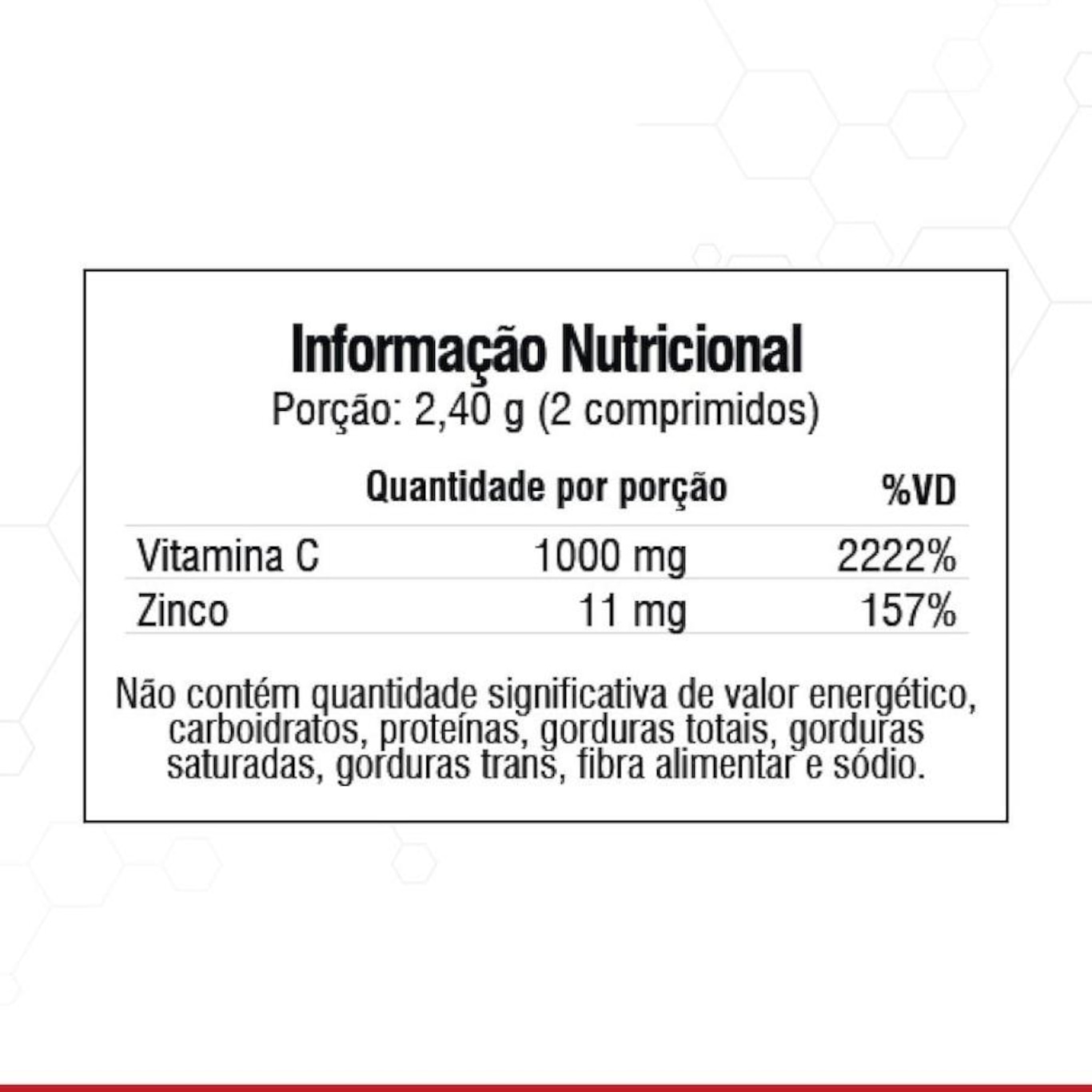 Vitamina C Iridium Elements 1000mg + Zinco 60 comprimidos - Foto 3