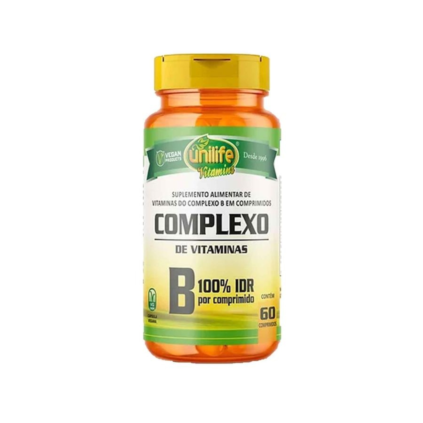 Vitamina Complexo B Unilife Vegana - 500 mg - 60 comprimidos - Foto 1