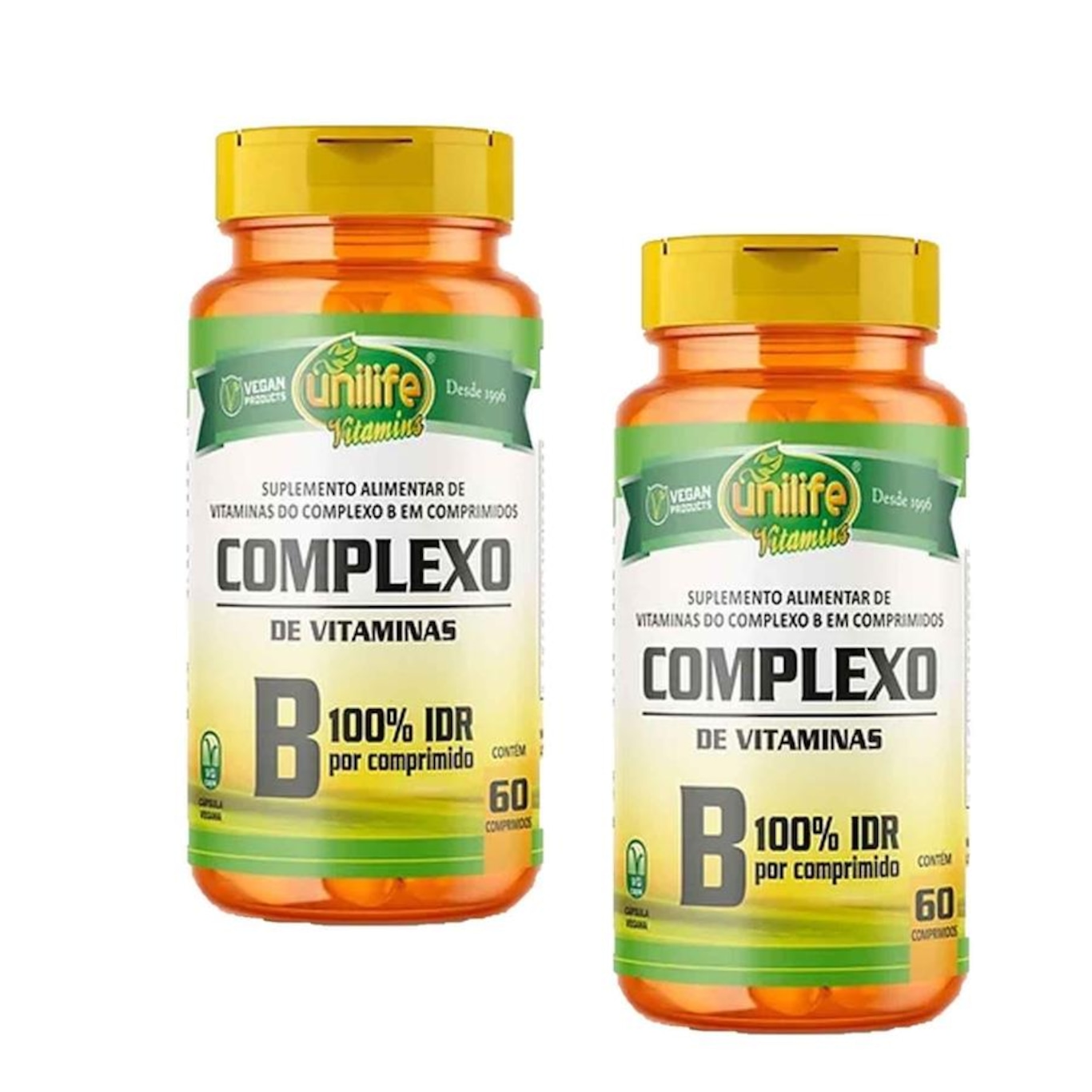 Kit Vitamina Complexo B Unilife Vegana 500 mg - 120 comprimidos - 2 unidades - Foto 1