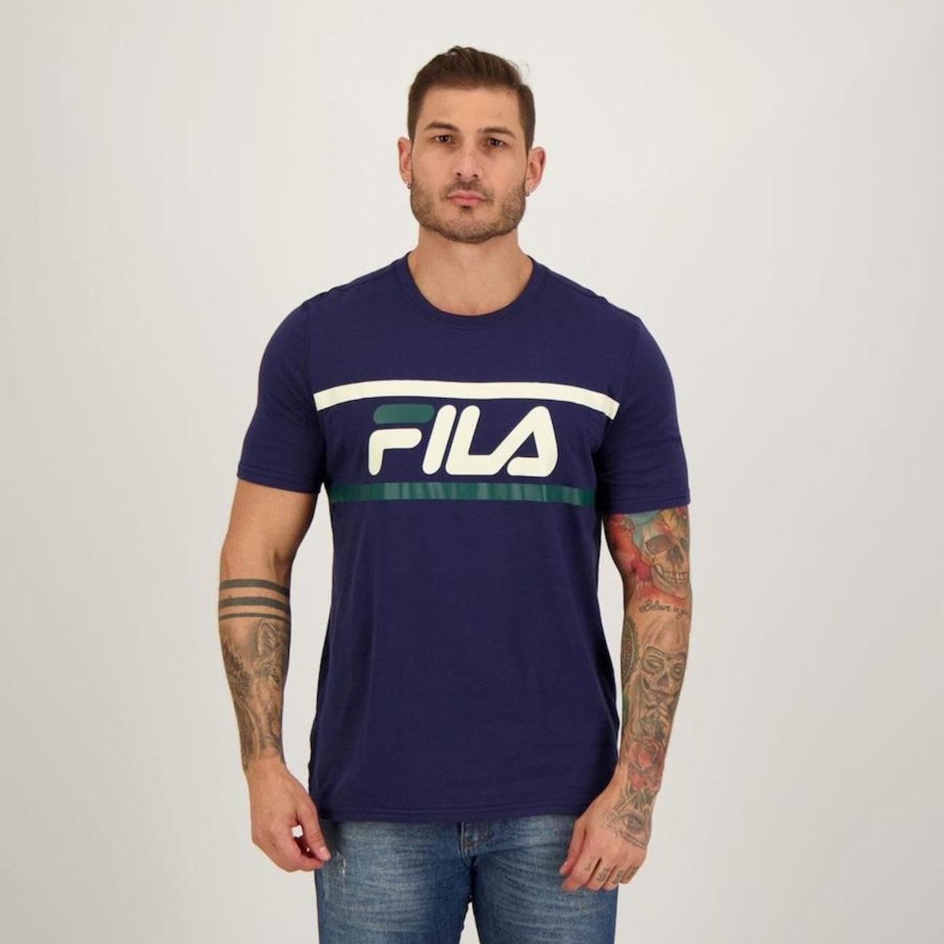 Camiseta Fila Letter Colors - Masculina - Foto 1