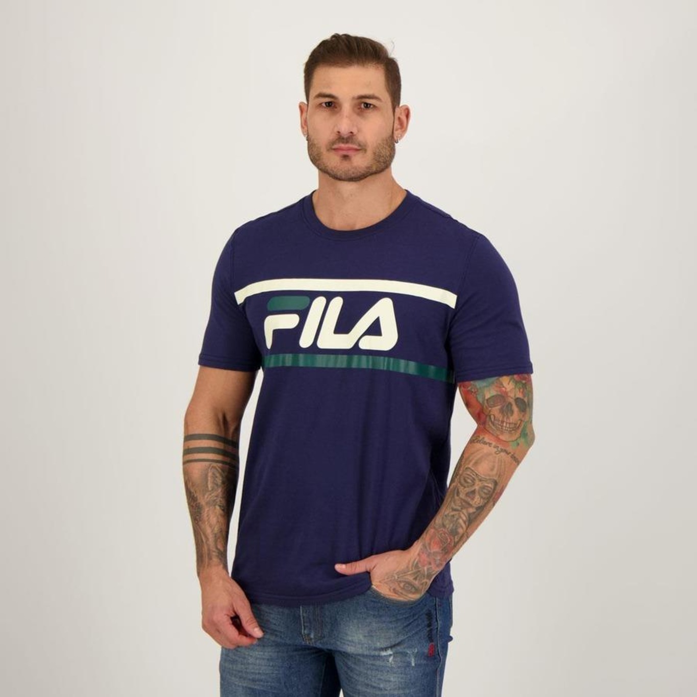 Camiseta Fila Letter Colors - Masculina - Foto 2