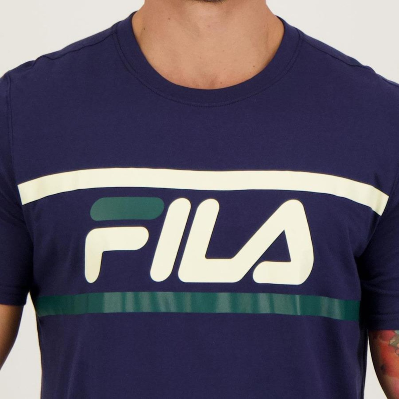 Camiseta Fila Letter Colors - Masculina - Foto 4