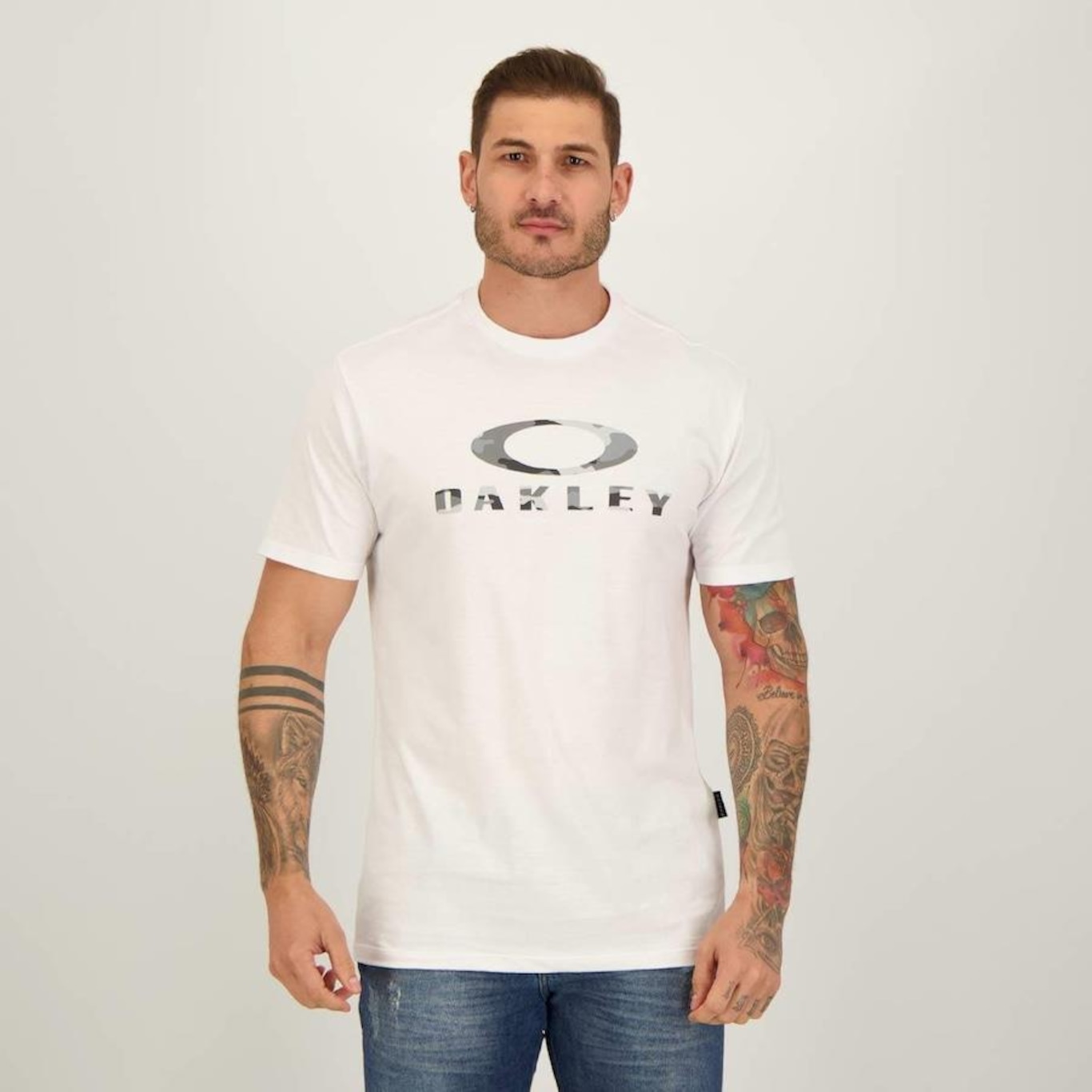 CAMISETA OAKLEY CAM OBARK SS TEE BRANCO