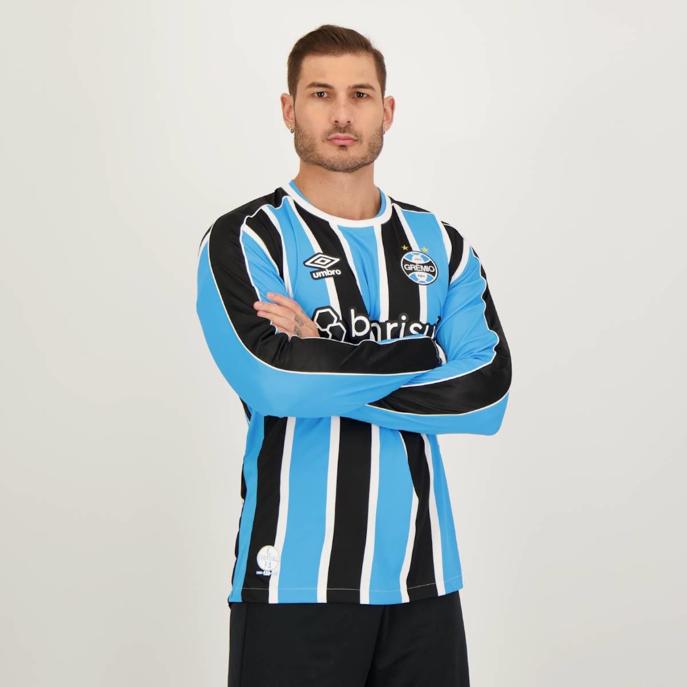 Camisa Manga Longa do Grêmio I 2023 Umbro - Masculina - Foto 5