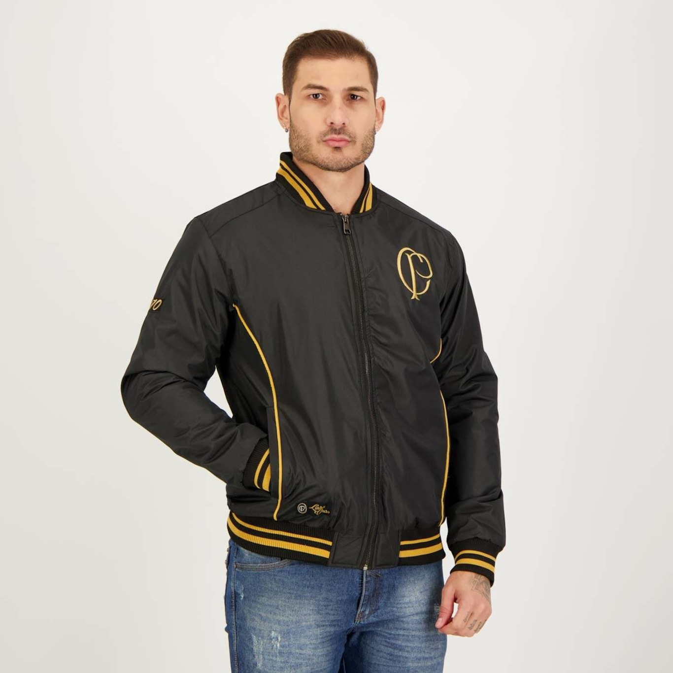 Jaqueta Corinthians Bomber Futfanatics - Masculina - Foto 5