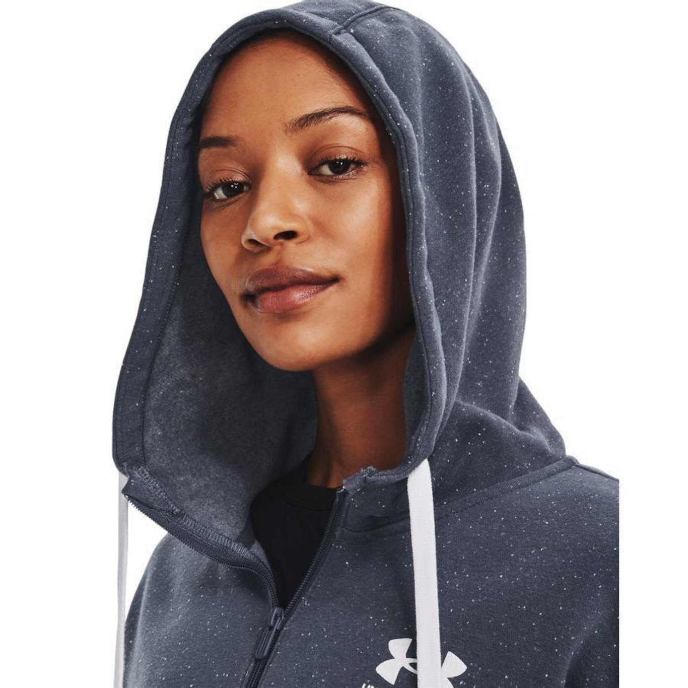 Jaqueta de Moletom com Capuz Under Armour Rival Fleece FZ Hoodie - Feminina - Foto 4