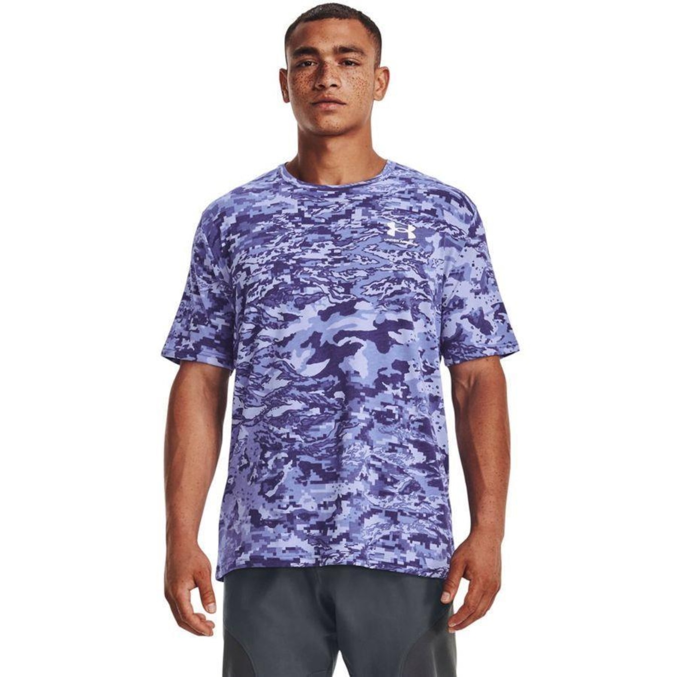 Camiseta Under Armour ABC Camo SS - Masculina - Foto 1