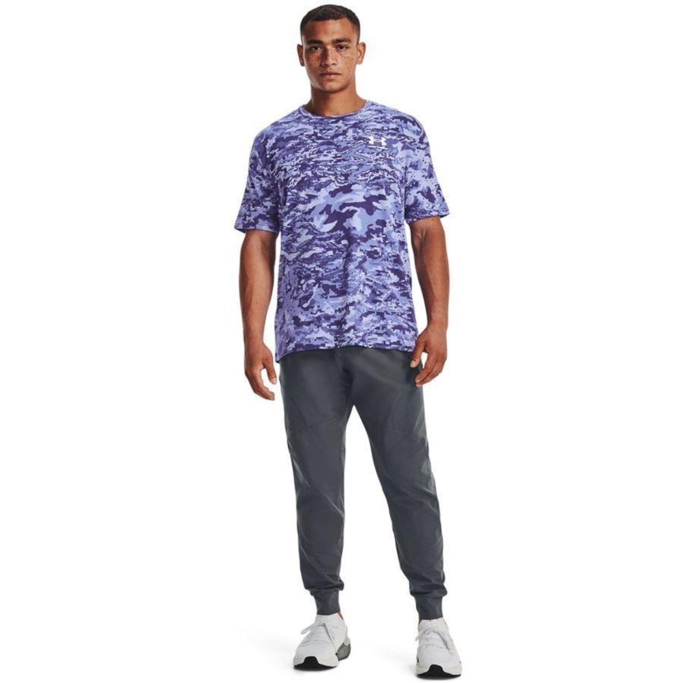 Camiseta Under Armour ABC Camo SS - Masculina - Foto 2