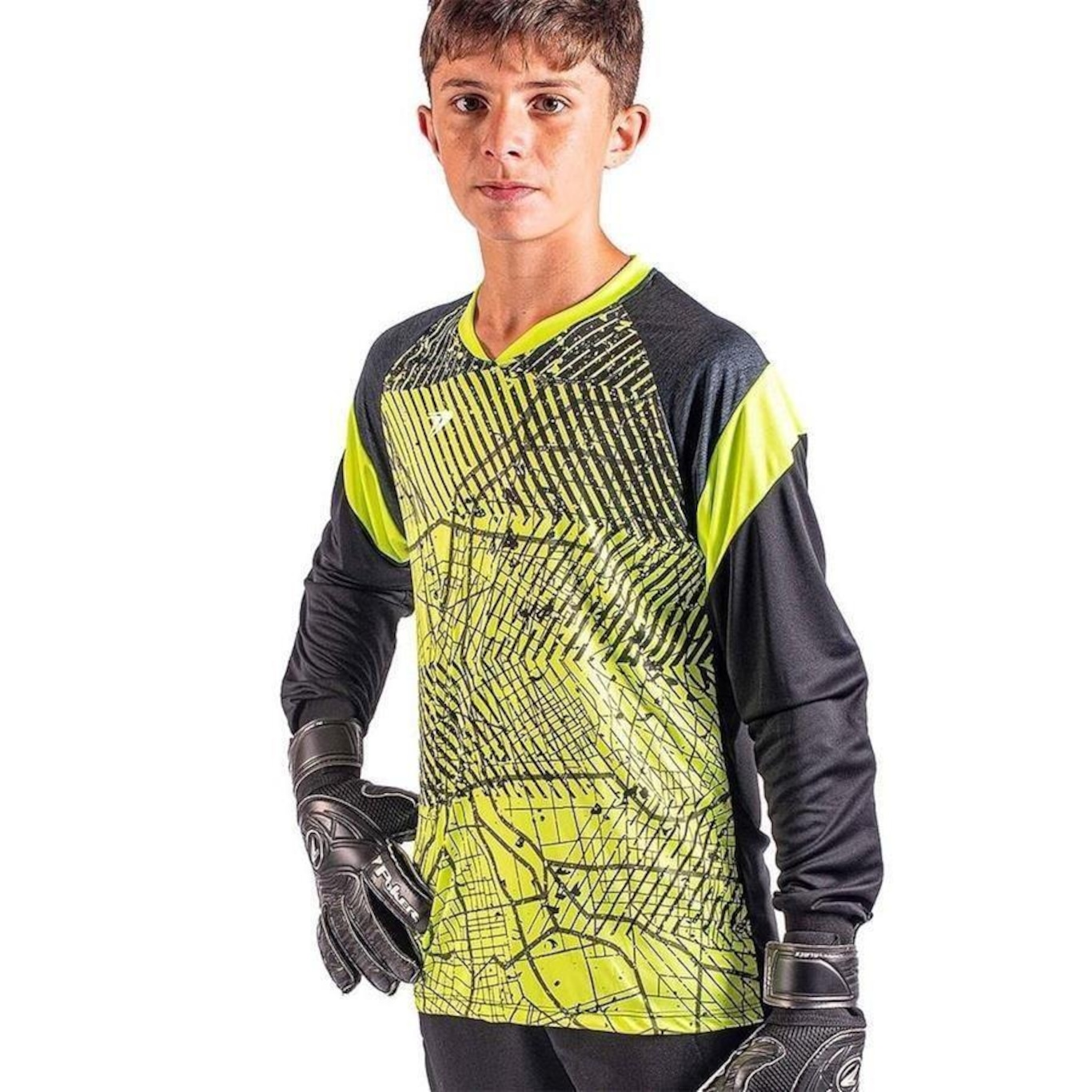 Camisa de Goleiro Poker Manga Longa Bold - Infantil - Foto 3