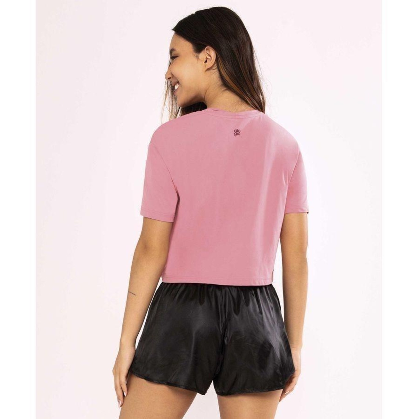 Blusa Cropped Alto Giro Skin Fit Simbolo Feminina Centauro 