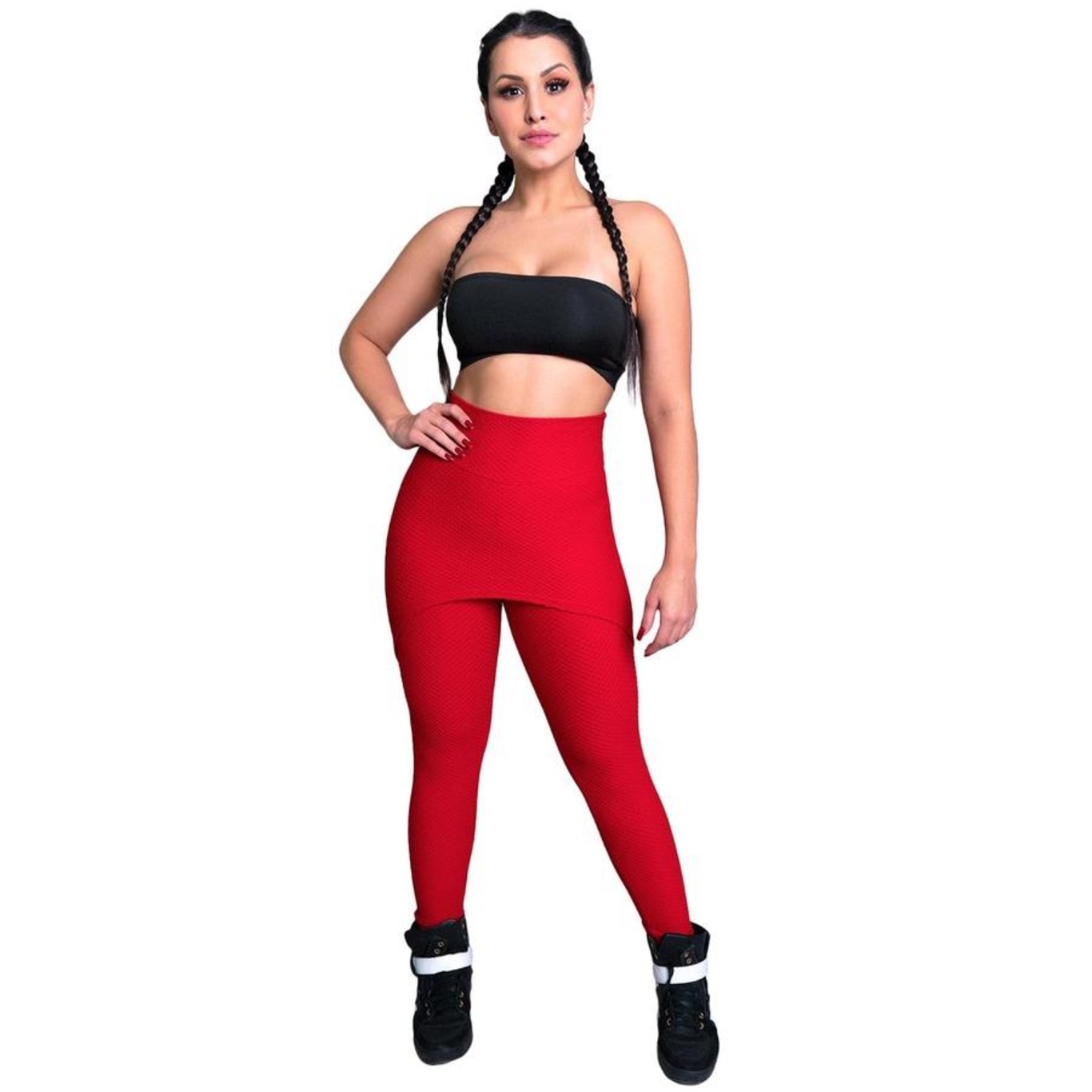 Calça Legging MVB Modas Bolha Saia - Feminina - Foto 3