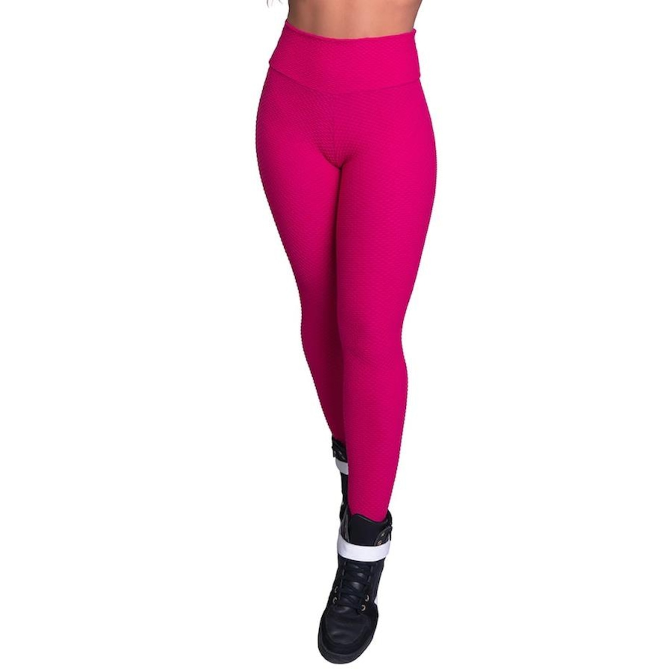 Calça Legging Mvb Modas Cintura Alta Bolha - Feminina - Foto 1