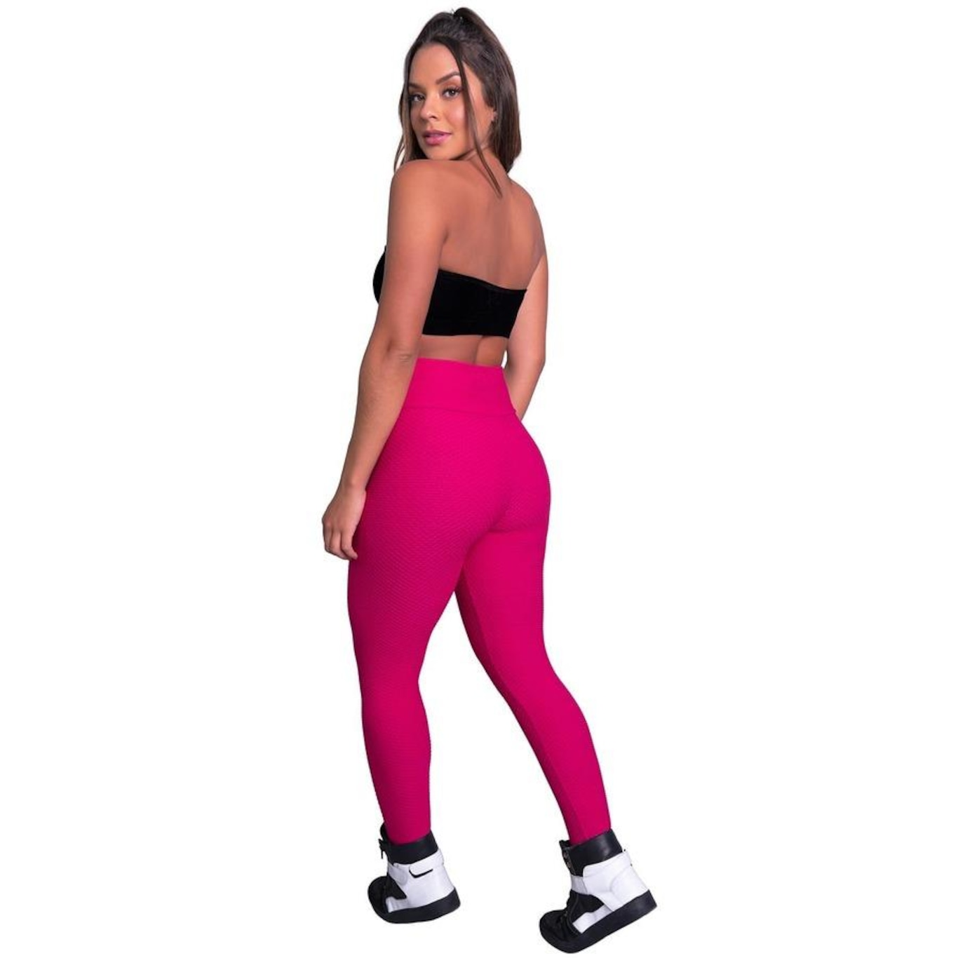 Calça Legging Mvb Modas Cintura Alta Bolha - Feminina - Foto 4