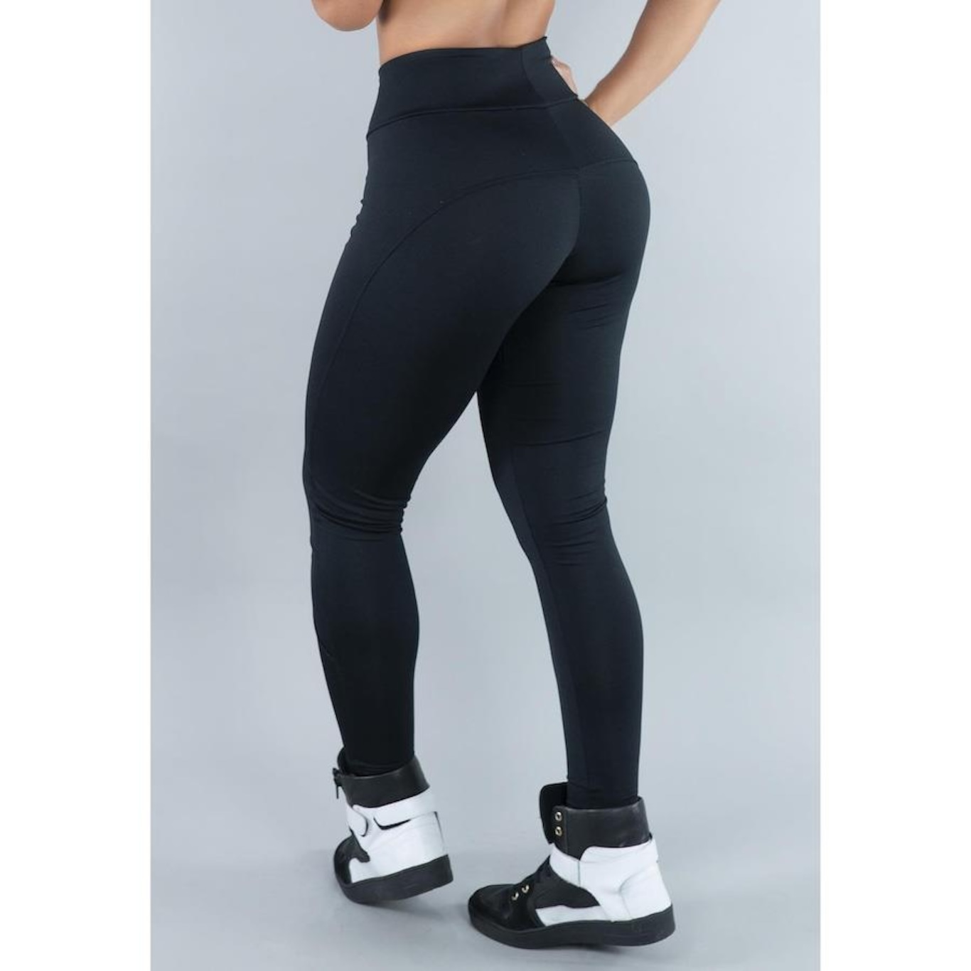 Calça Legging Mvb Modas Montaria Cintura Alta Suplex - Feminina - Foto 2