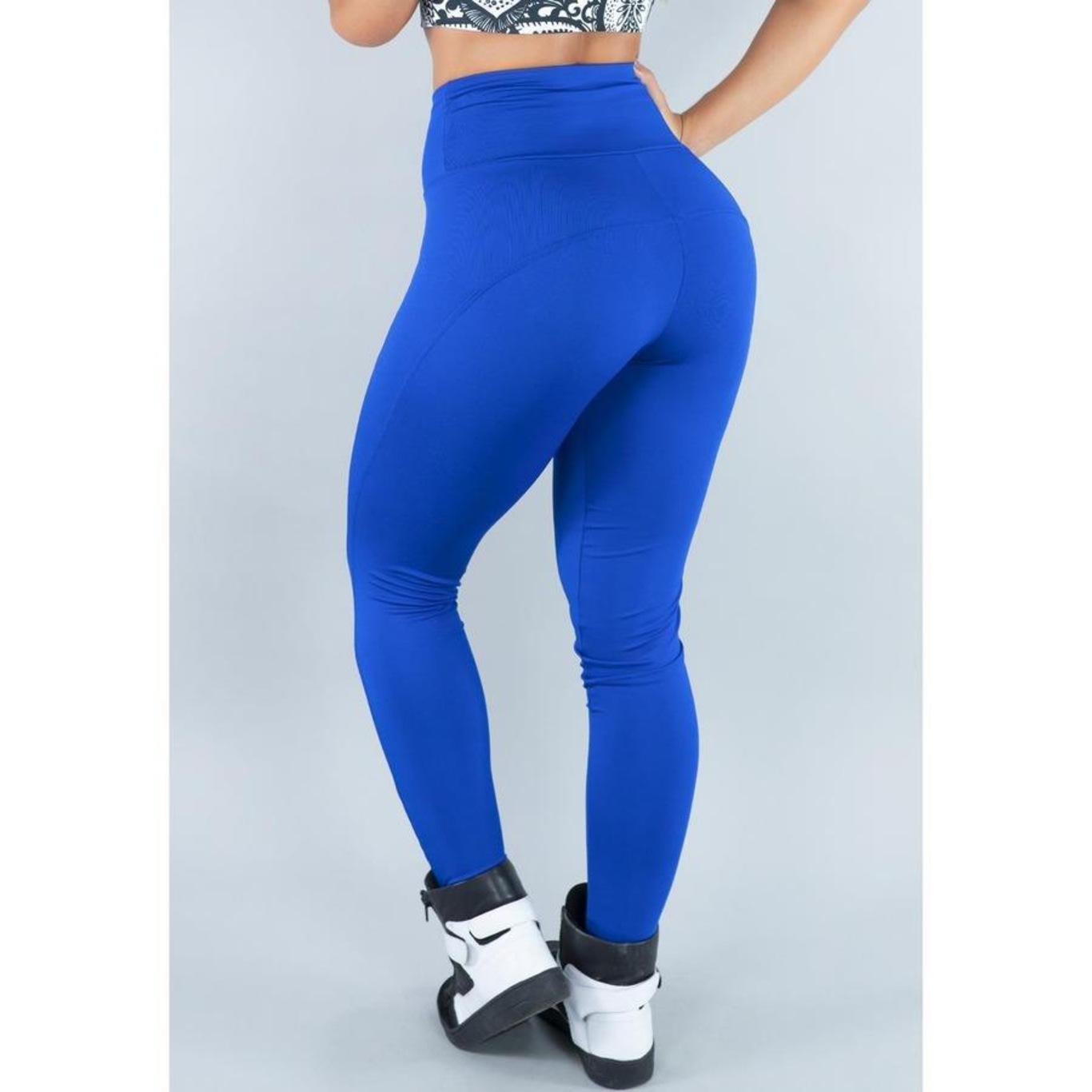 Calça Legging Mvb Modas Montaria Cintura Alta Suplex - Feminina - Foto 2