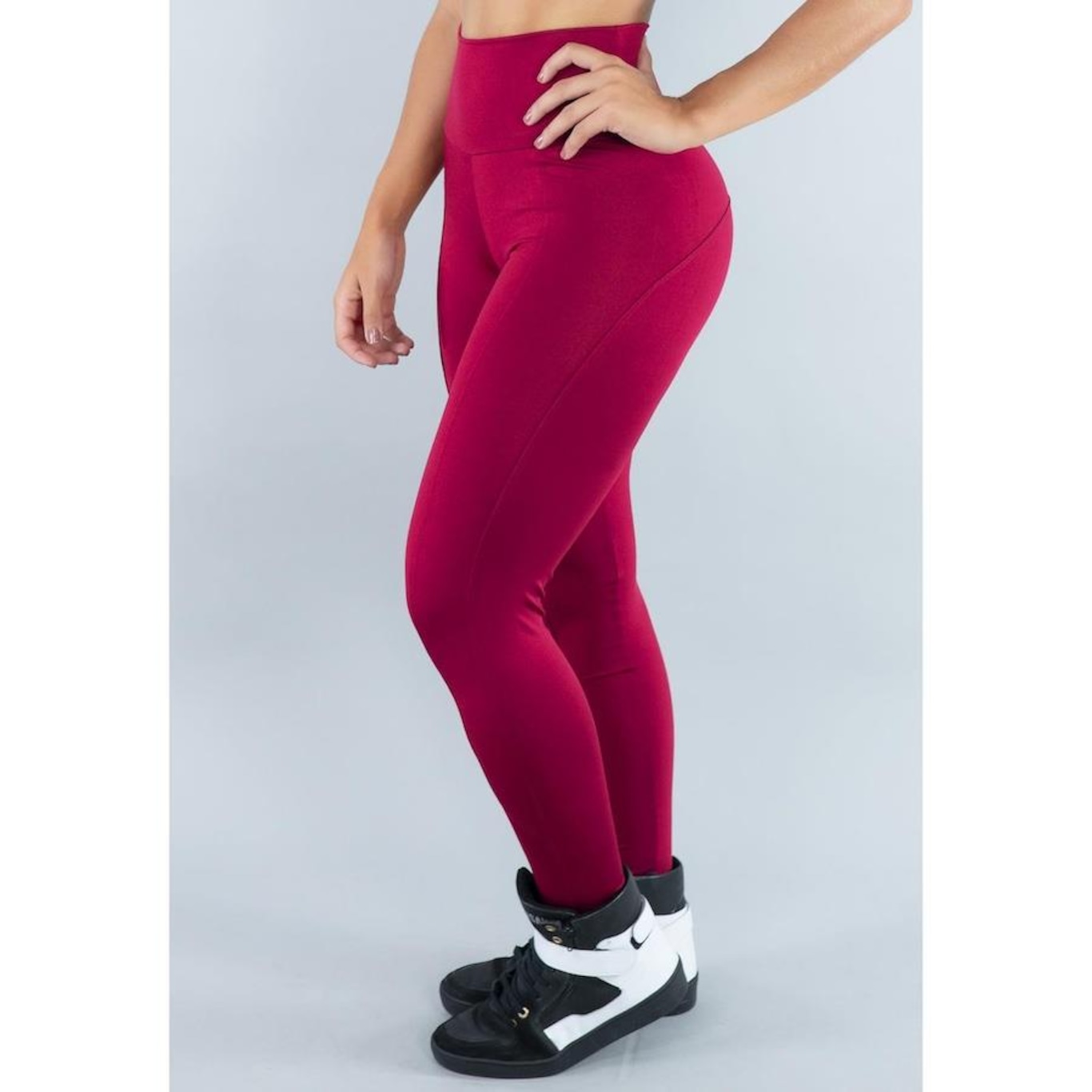 Calça Legging Mvb Modas Montaria Cintura Alta Suplex - Feminina - Foto 2