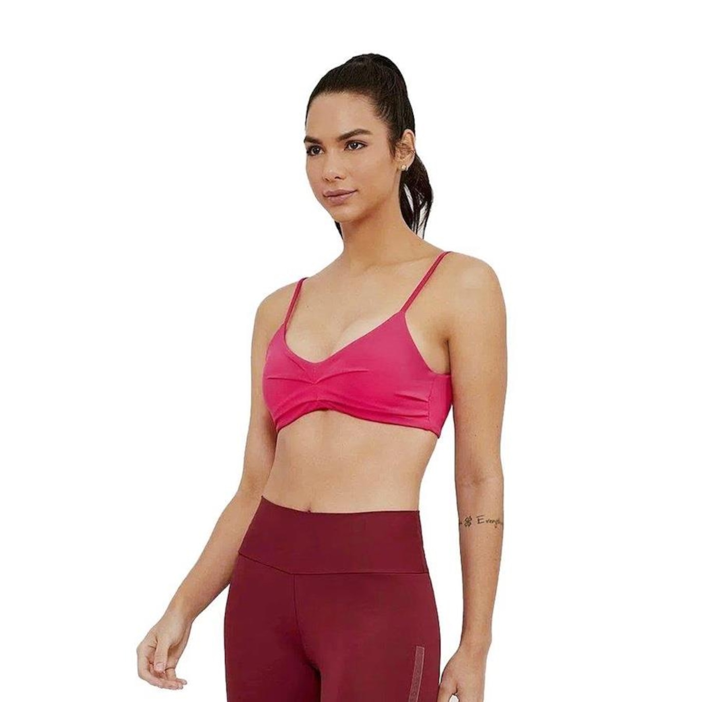 Top Fitness com Bojo Alto Giro Hyper Pink - Feminino - Foto 4