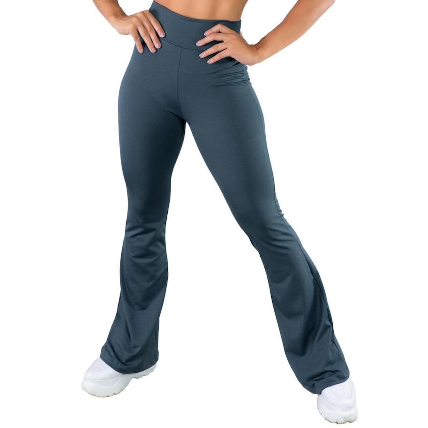 Calça Bailarina MVB Modas Flare Pantalona Suplex - Feminina - Foto 1