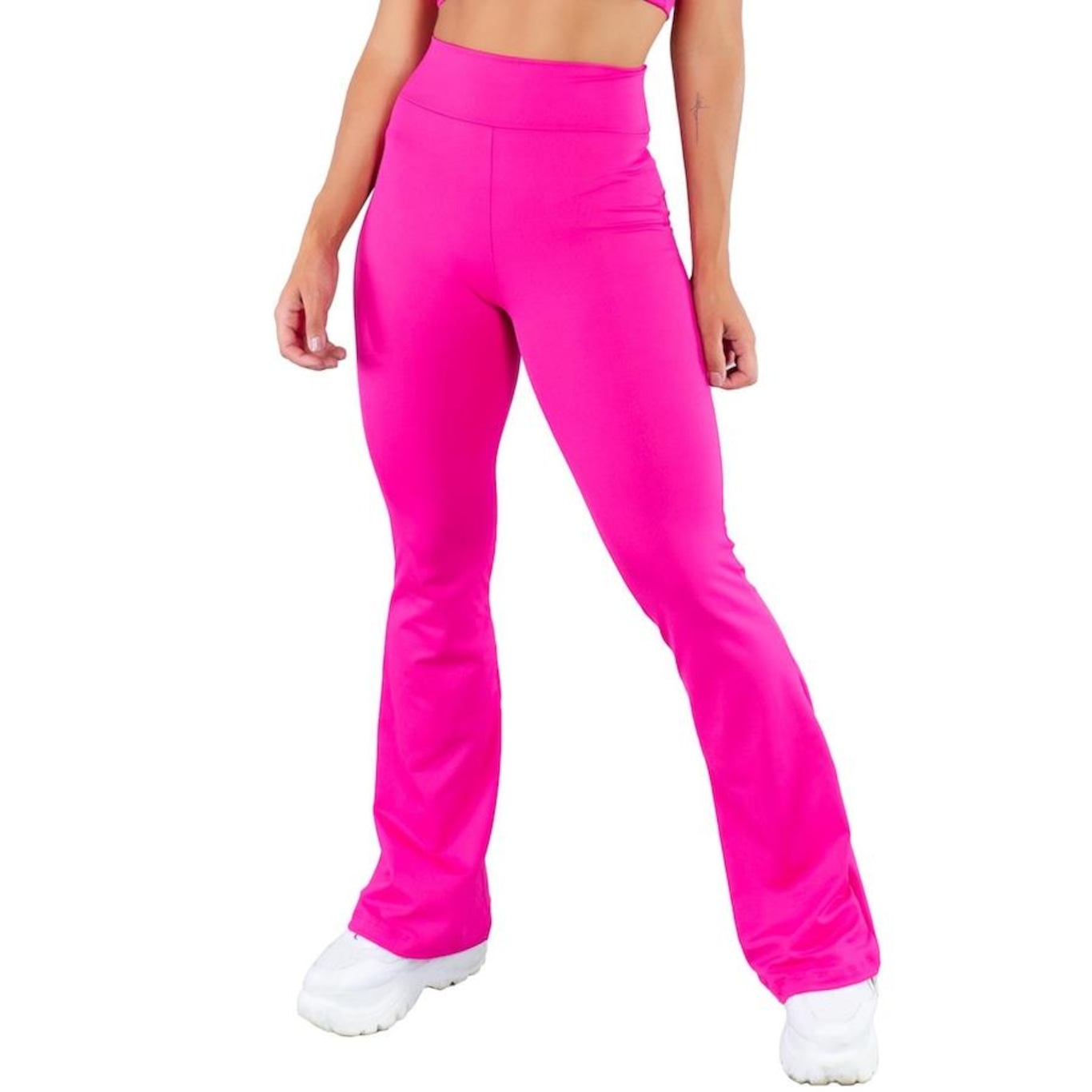 Calça Bailarina MVB Modas Flare Pantalona Suplex - Feminina - Foto 1