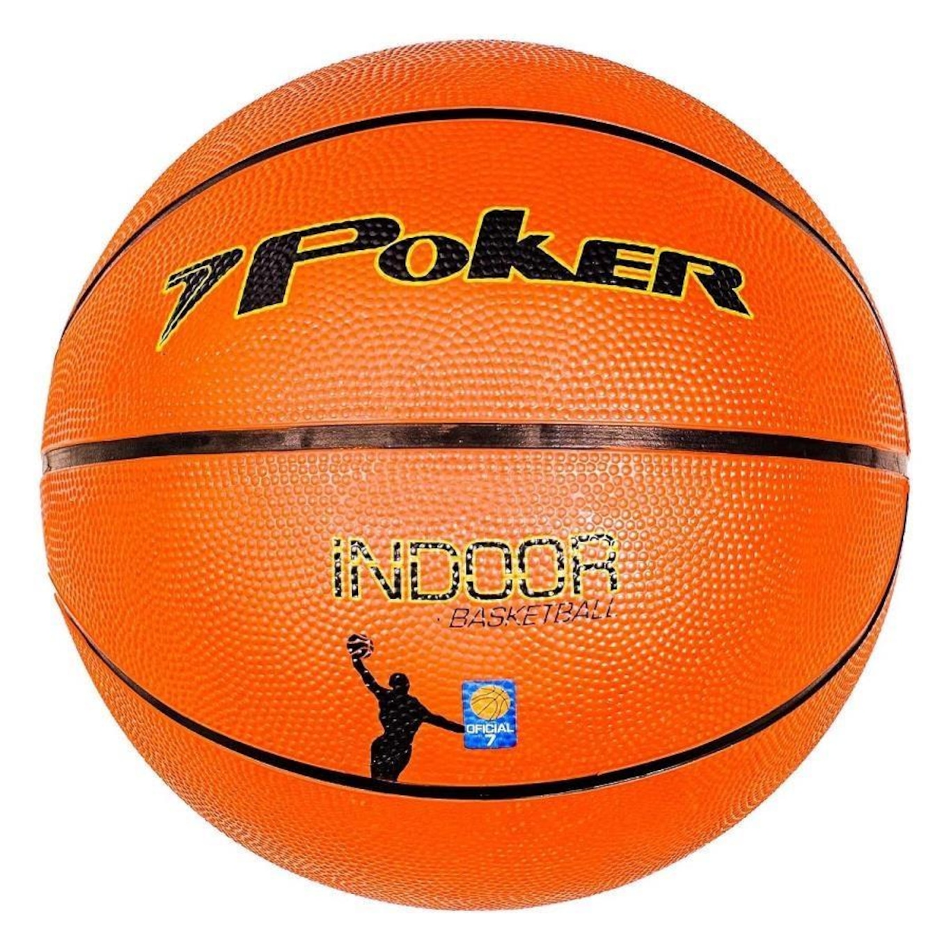 Bola de Basquete Poker Oficial nº7 Indoor - Foto 1